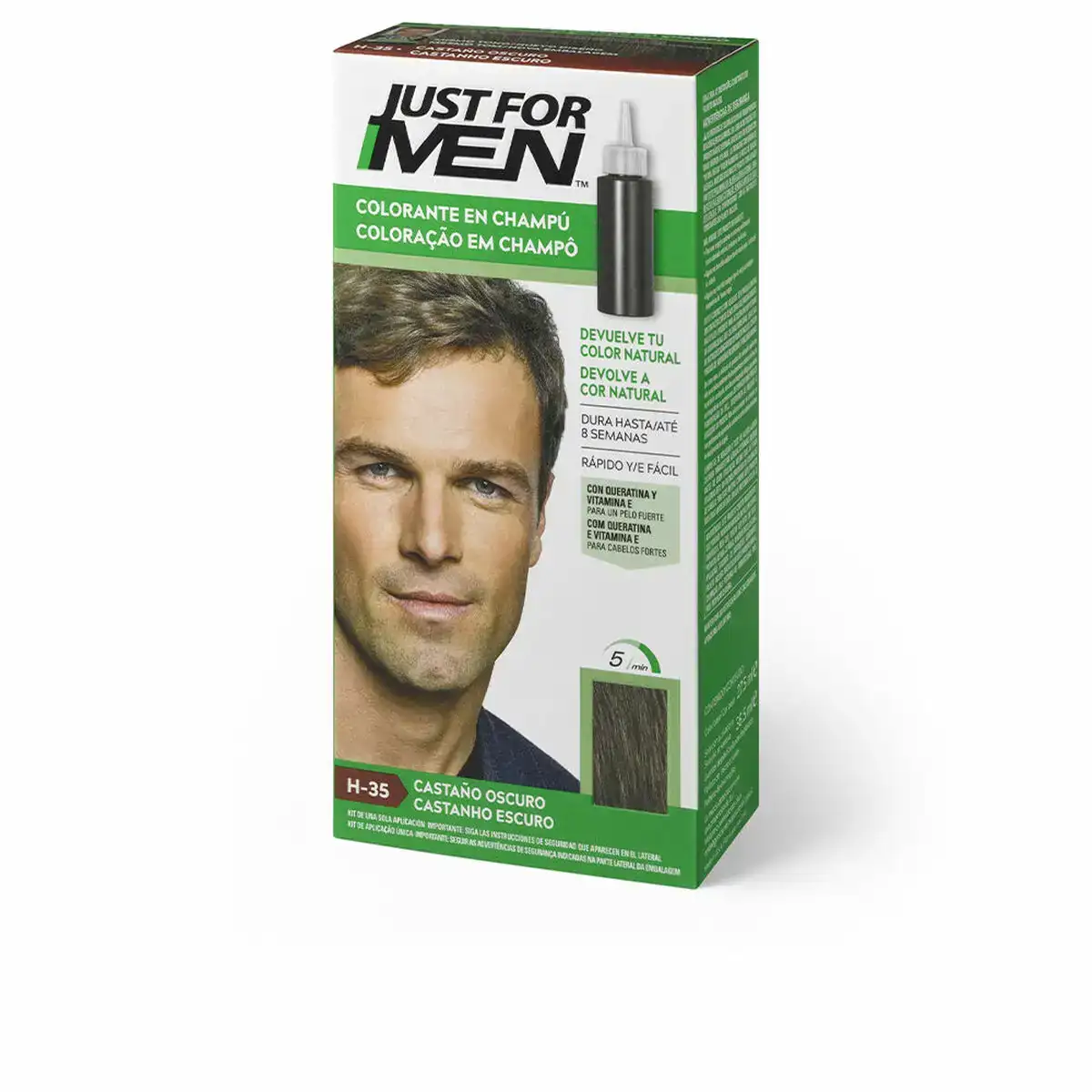 Teinture shampooing just for men colorante 30 ml_2712. DIAYTAR COTE D'IVOIRE - Votre Passage vers l'Élégance Accessible. Parcourez notre boutique en ligne pour trouver des produits qui vous permettent d'allier style et économies.