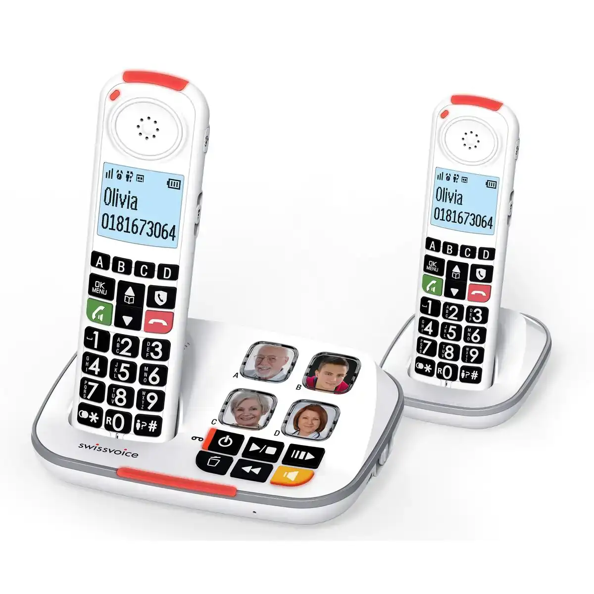 Téléphone fixe Swiss Voice XTRA 2355 DUO Blanc