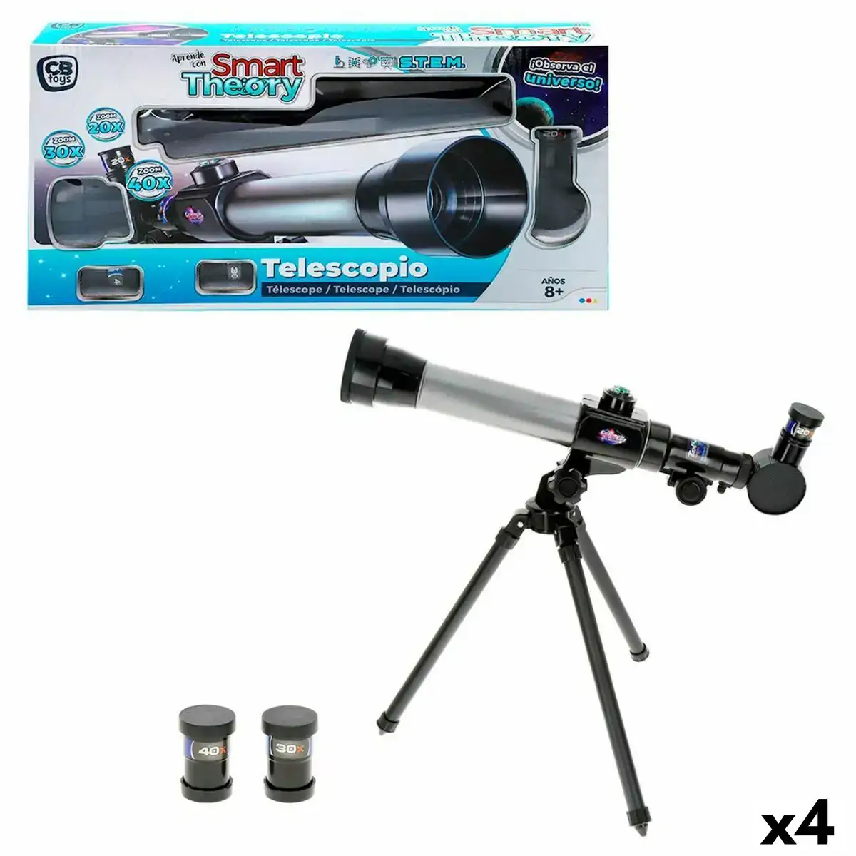 Telescope pour enfants colorbaby 4 unites_7629. DIAYTAR COTE D'IVOIRE - Votre Compagnon Shopping, Votre Style Unique. Explorez notre boutique en ligne pour dénicher des trésors qui expriment qui vous êtes, de la mode à la maison.