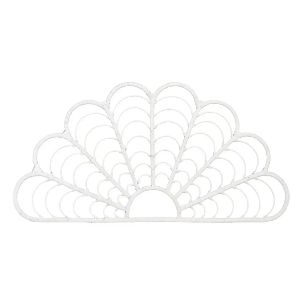 Tete de lit 160 x 3 x 80 cm blanc rotin_6372. Bienvenue chez DIAYTAR COTE D'IVOIRE - Où Chaque Objet a son Histoire. Découvrez notre sélection méticuleuse et choisissez des articles qui racontent l'âme du Côte d'Ivoire.