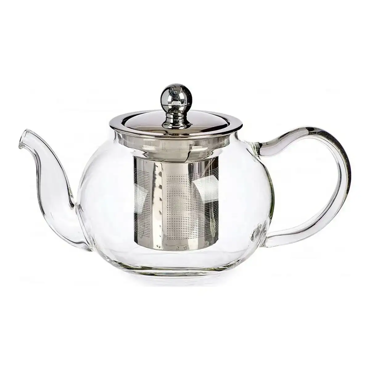 Theiere classic verre transparent acier 11 x 10 x 18 cm 500 ml _7232. DIAYTAR COTE D'IVOIRE - Là où Choisir est un Acte d'Amour pour la Culture Côte d'Ivoireaise. Explorez notre gamme et choisissez des produits qui célèbrent la richesse de notre patrimoine.