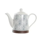 Theiere dkd home decor bleu blanc marron bois d hevea gres_9344. Bienvenue sur DIAYTAR COTE D'IVOIRE - Où Chaque Détail compte. Plongez dans notre univers et choisissez des produits qui ajoutent de l'éclat et de la joie à votre quotidien.