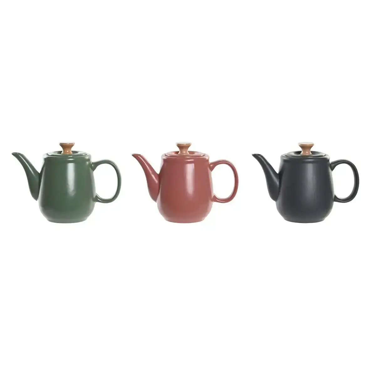 Theiere dkd home decor naturel rose bois d hevea blanc vert gris fonce gres_2075. Entrez dans l'Univers de DIAYTAR COTE D'IVOIRE - Votre Destination de Shopping Complète. Découvrez des produits qui reflètent la diversité et la richesse culturelle du Côte d'Ivoire, le tout à portée de clic.