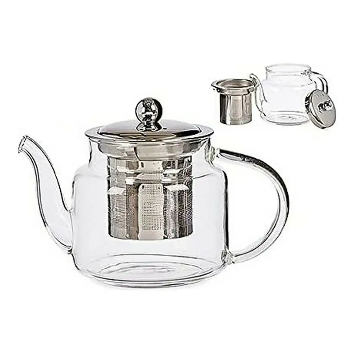 Theiere straight verre transparent acier 500 ml _8112. DIAYTAR COTE D'IVOIRE - Où Choisir est une Célébration. Découvrez notre sélection de produits qui représentent la diversité et la joie du Côte d'Ivoire, à chaque étape de votre vie.