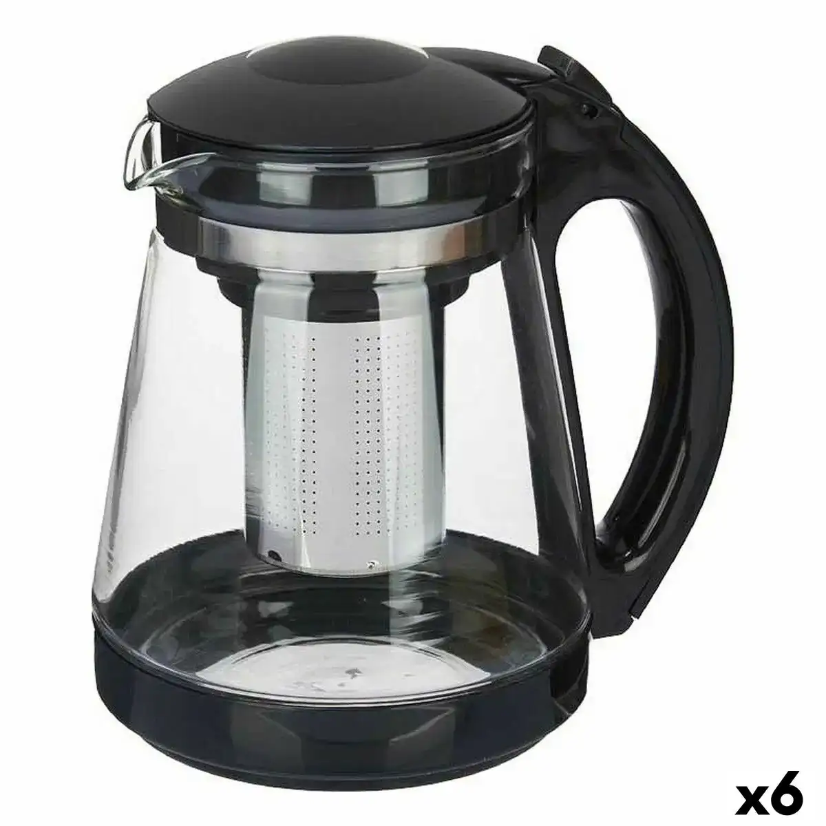 Theiere transparent acier inoxydable plastique verre 1 8 l 6 unites _4530. Bienvenue sur DIAYTAR COTE D'IVOIRE - Où le Shopping est une Affaire Personnelle. Découvrez notre sélection et choisissez des produits qui reflètent votre unicité et votre individualité.