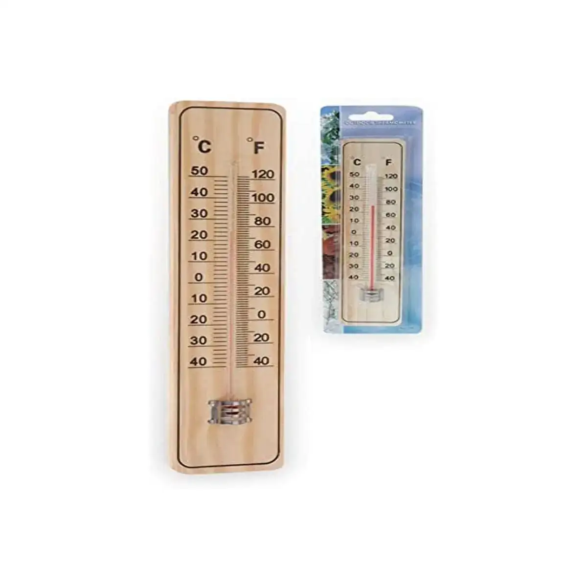 Thermometre environnemental progarden interieur exterieur 20 cm bois_2732. DIAYTAR COTE D'IVOIRE - Votre Destination pour un Shopping Unique. Parcourez notre catalogue et trouvez des articles qui expriment votre singularité et votre style.