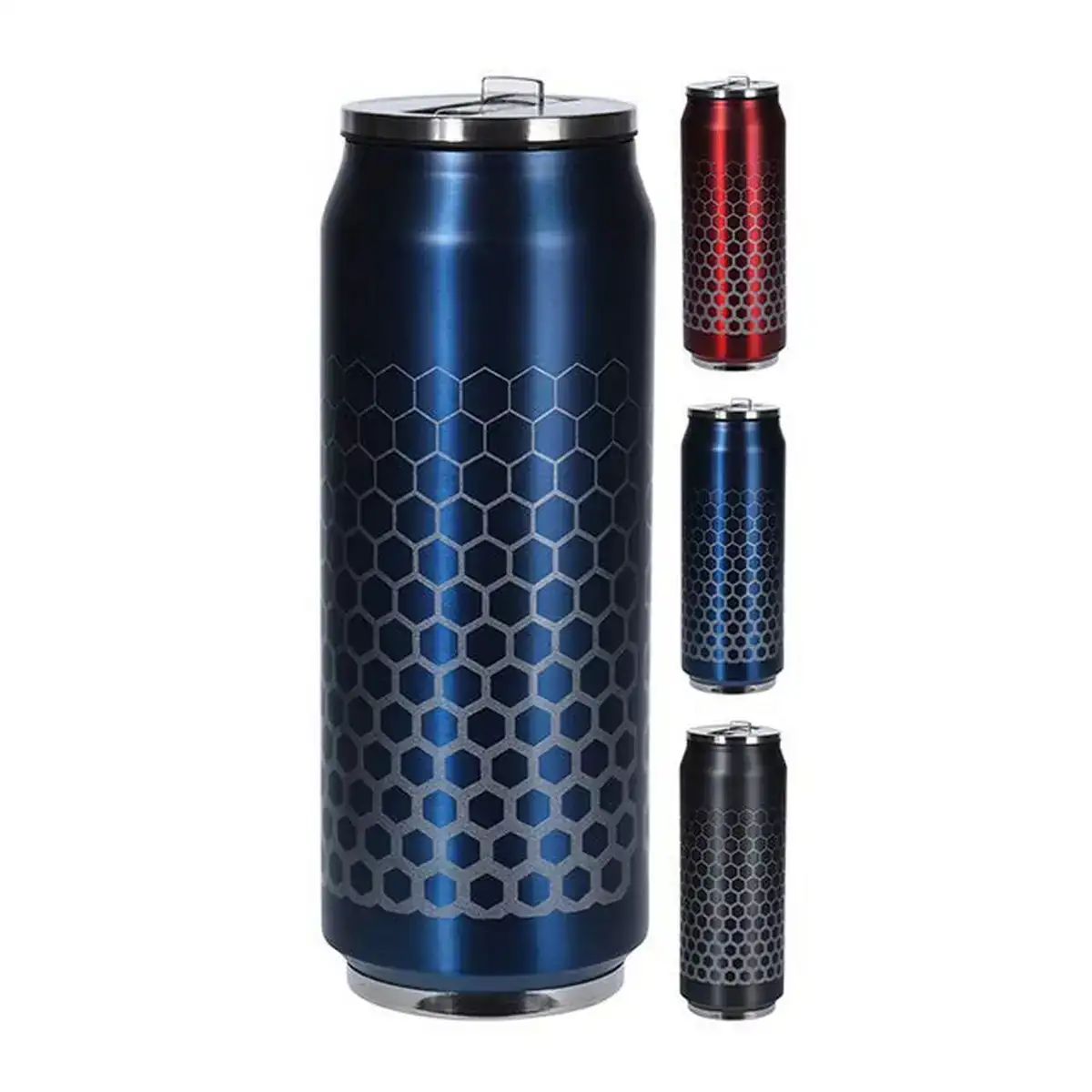 Thermos de voyage acier inoxydable 500 ml cannette buse_7908. DIAYTAR COTE D'IVOIRE - Où Choisir est un Plaisir. Explorez notre boutique en ligne et choisissez parmi des produits de qualité qui satisferont vos besoins et vos goûts.