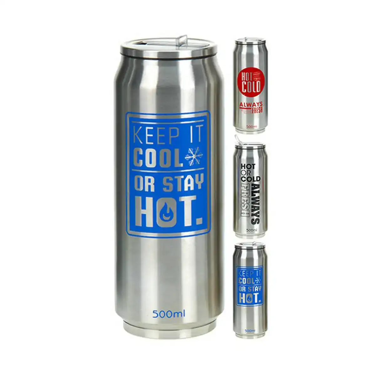 Thermos de voyage metaltex acier inoxydable cannette buse multicouleur 500 ml_5507. Bienvenue chez DIAYTAR COTE D'IVOIRE - Où Chaque Détail Fait la Différence. Découvrez notre sélection méticuleuse et choisissez des articles qui répondent à vos exigences.