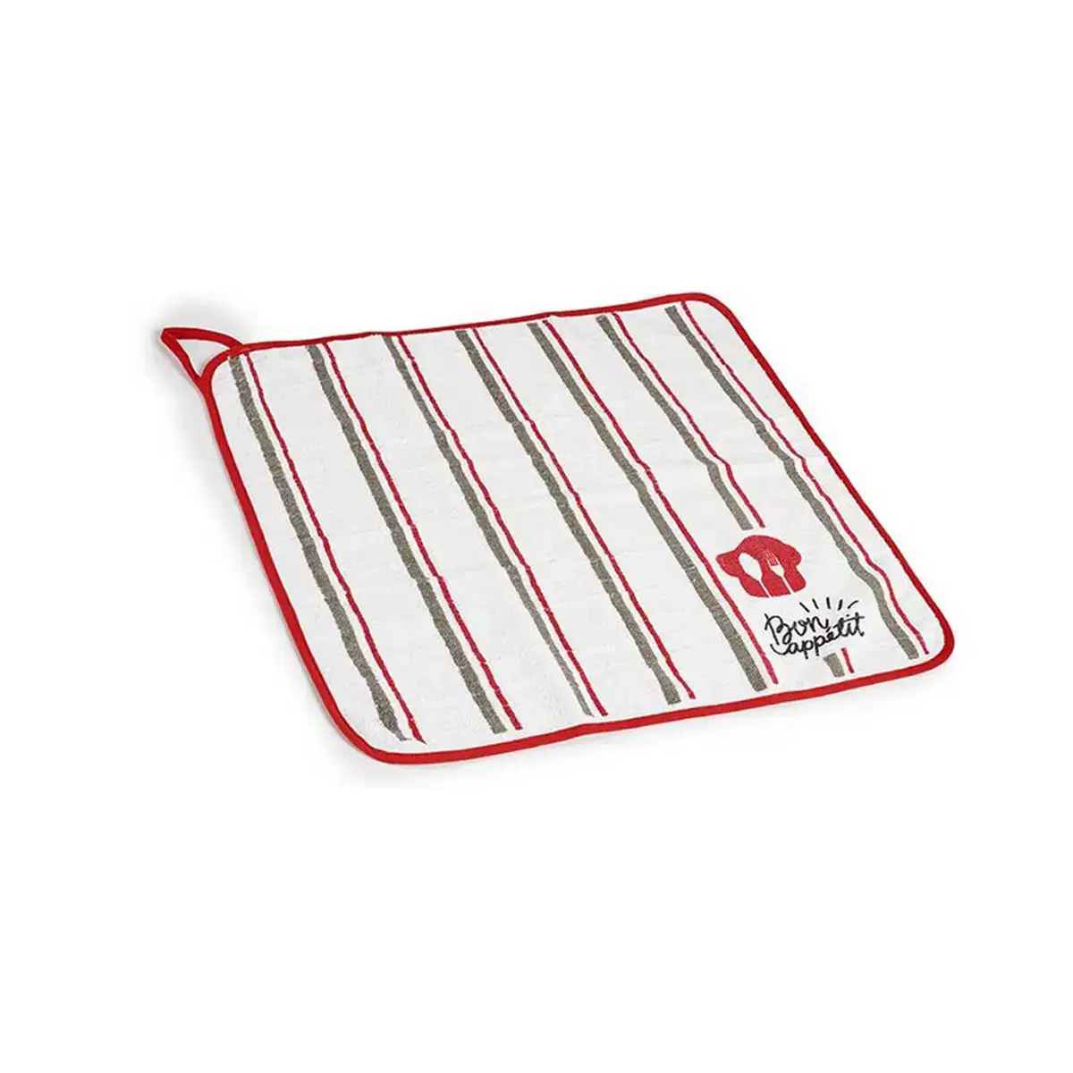 Tissu de cuisine bon apetit rouge blanc_2433. DIAYTAR COTE D'IVOIRE - Où Chaque Détail Compte. Naviguez à travers notre gamme variée et choisissez des articles qui ajoutent une touche spéciale à votre quotidien, toujours avec qualité et style.