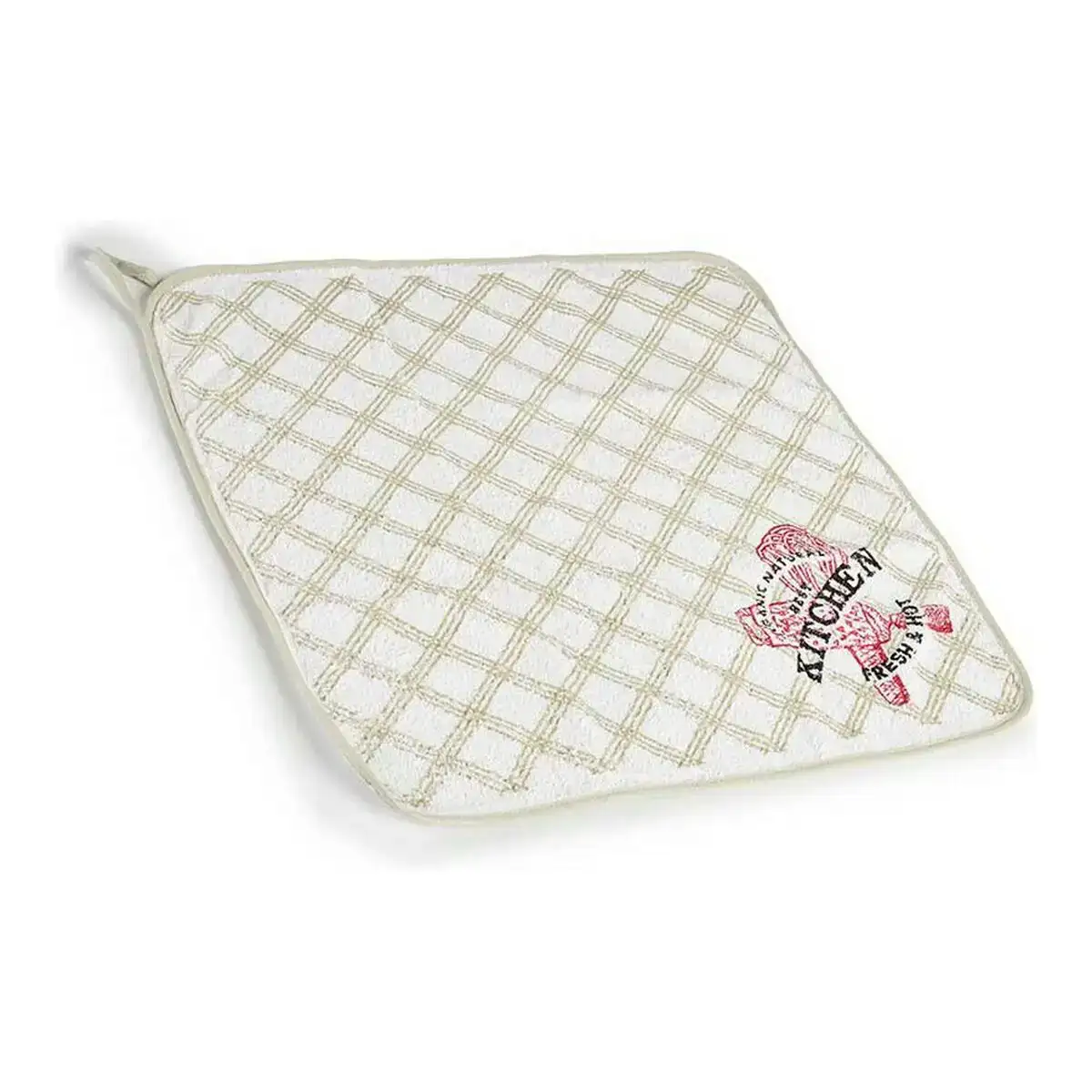 Tissu de cuisine kitchen blanc vert_8764. DIAYTAR COTE D'IVOIRE - Là où Chaque Achat a du Sens. Explorez notre gamme et choisissez des produits qui racontent une histoire, du traditionnel au contemporain.