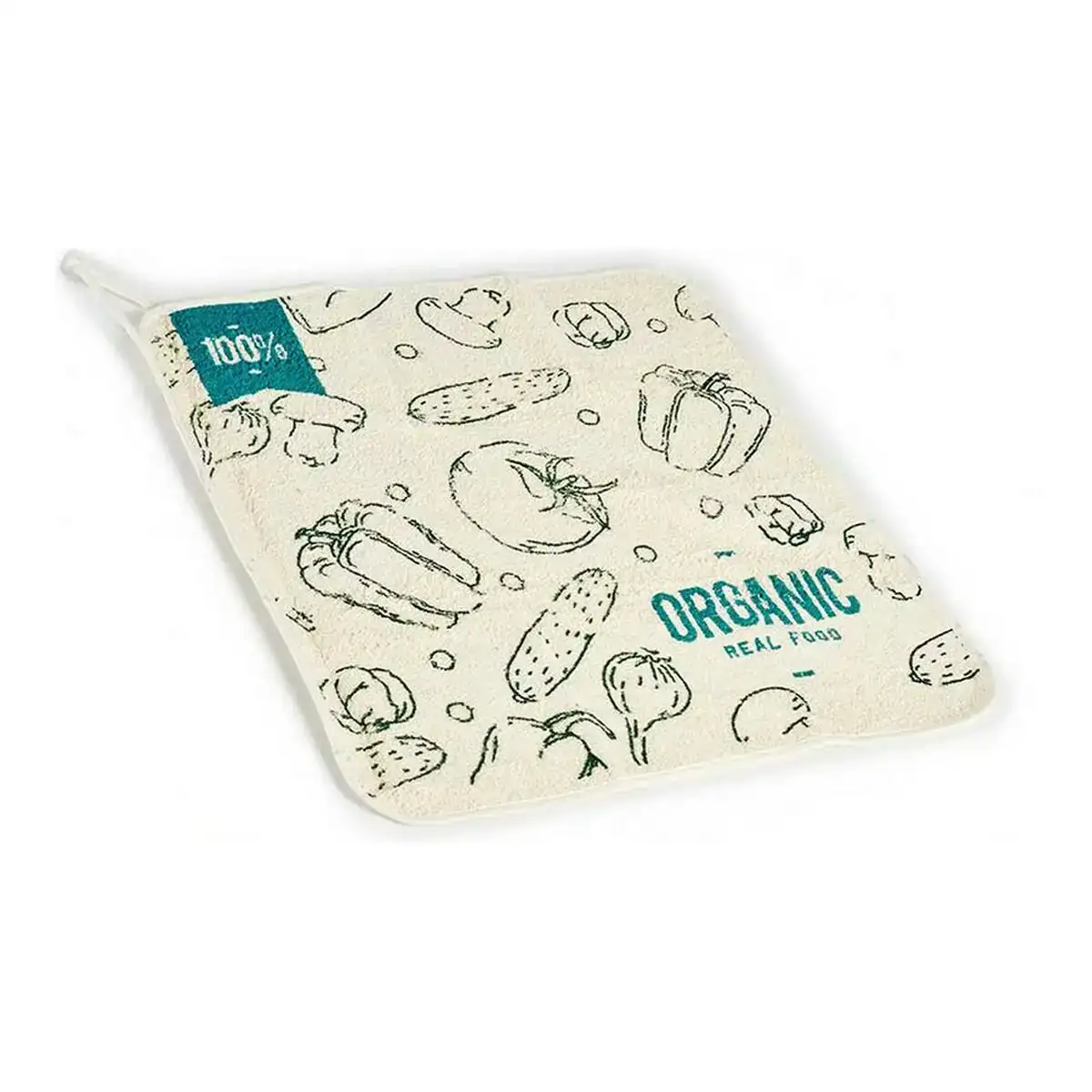 Tissu de cuisine organic blanc vert_7264. DIAYTAR COTE D'IVOIRE - Votre Source de Trouvailles uniques. Naviguez à travers notre catalogue et trouvez des articles qui vous distinguent et reflètent votre unicité.