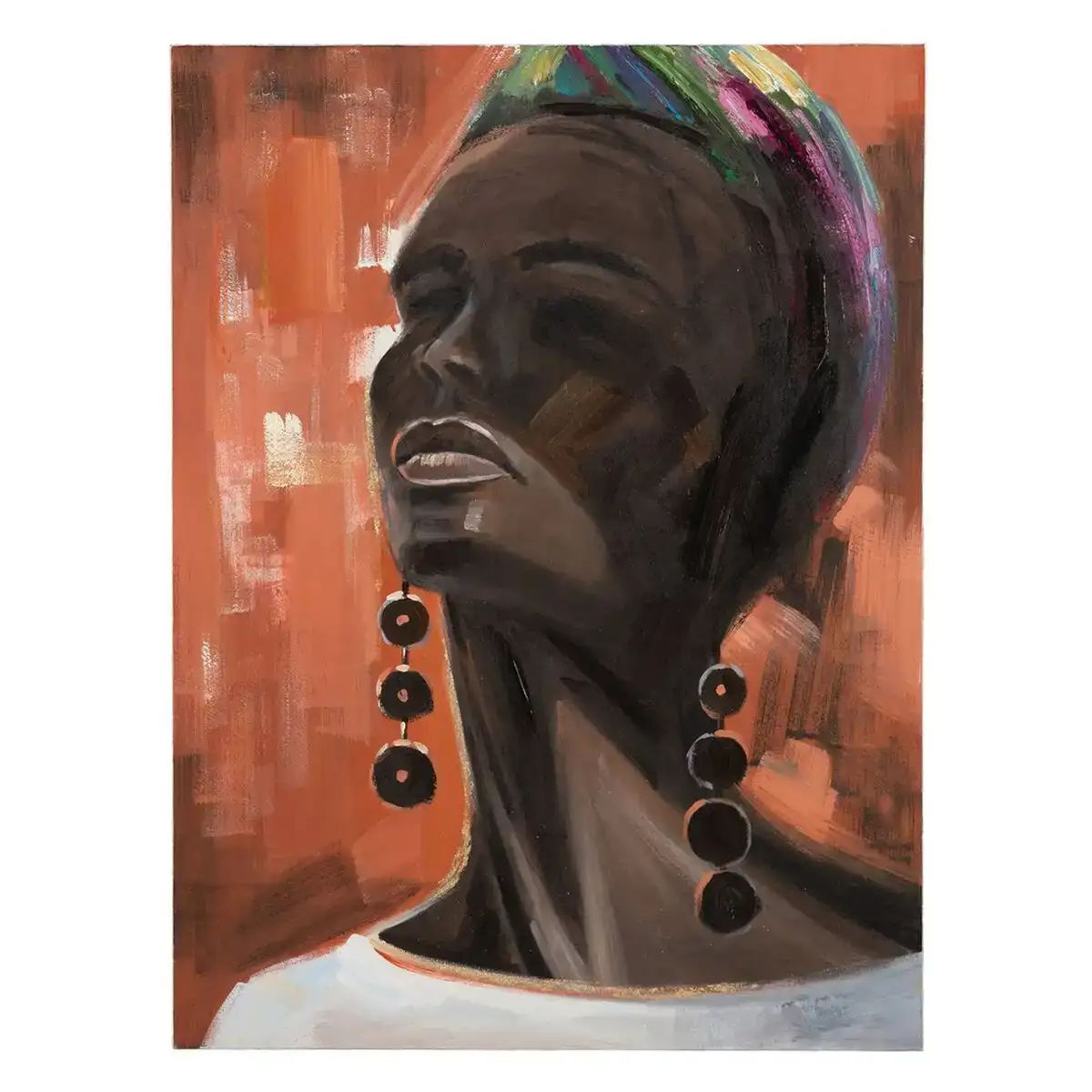 Toile 90 x 2 8 x 120 cm africaine_5702. Bienvenue chez DIAYTAR COTE D'IVOIRE - Où le Shopping Rencontre la Qualité. Explorez notre sélection soigneusement conçue et trouvez des produits qui définissent le luxe abordable.