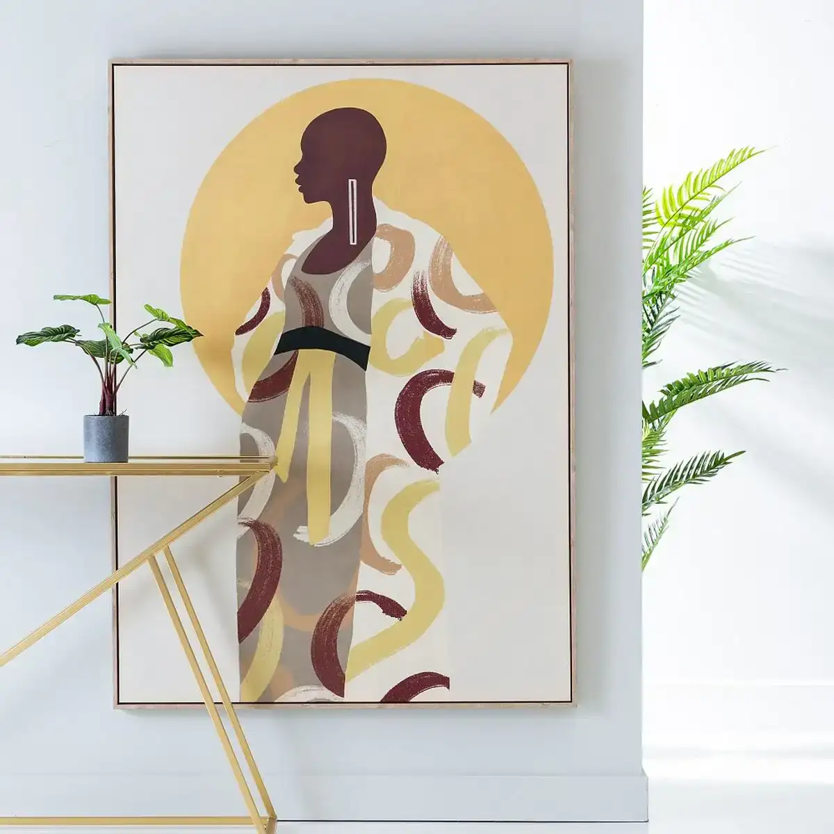 Toile femme 100 x 4 x 140 cm africaine_8422. Entrez dans l'Univers de DIAYTAR COTE D'IVOIRE - Où Chaque Produit a son Éclat Unique. Explorez notre gamme variée et choisissez des articles qui illuminent votre quotidien.