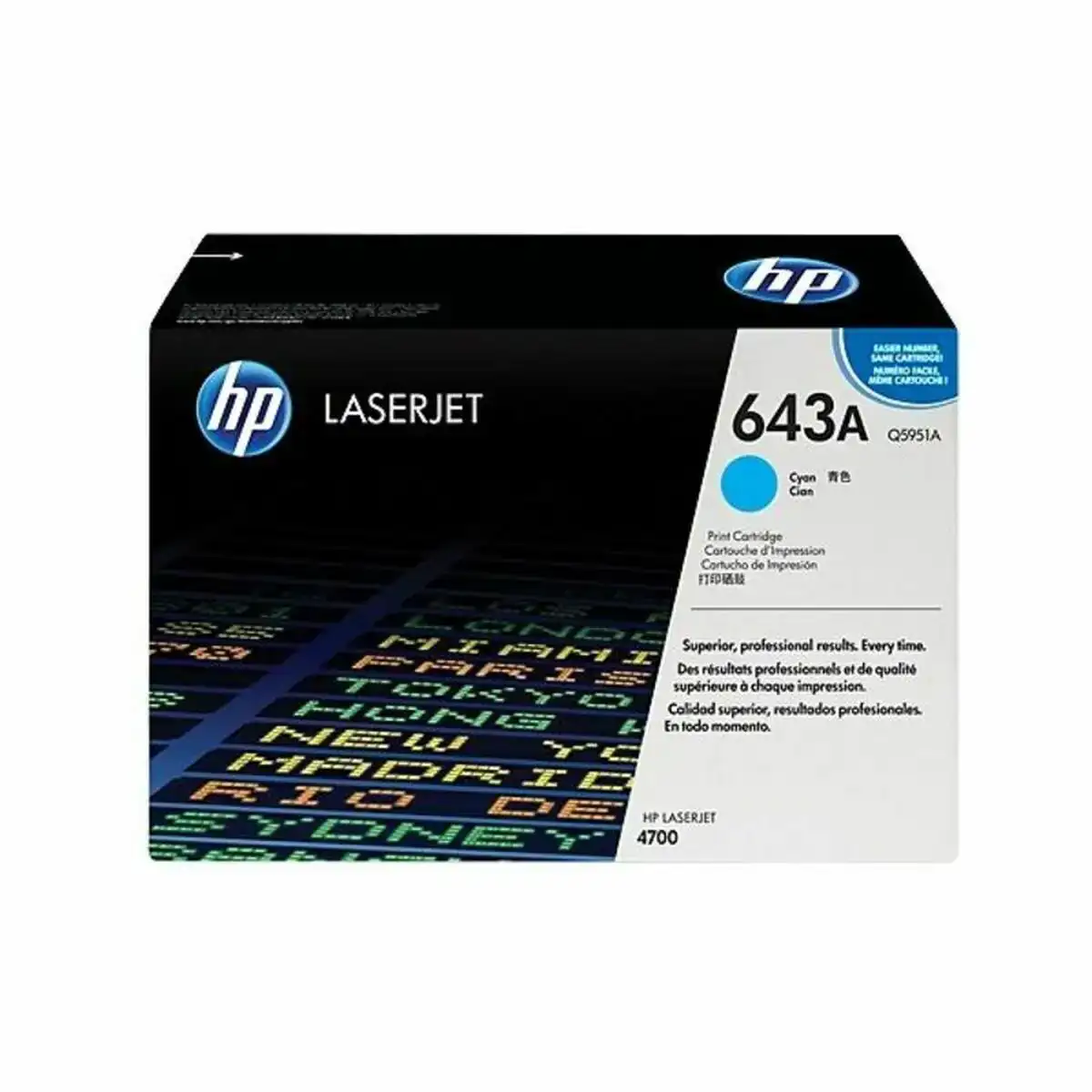 Toner original hp 643a cyan_3567. Bienvenue chez DIAYTAR COTE D'IVOIRE - Où le Shopping Rime avec Diversité. Plongez dans notre univers de produits et découvrez des trésors qui représentent la richesse culturelle du Côte d'Ivoire.