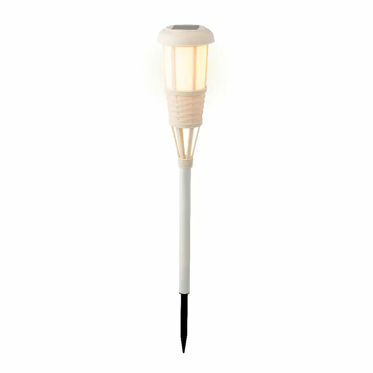 Torche de jardin solaire blanc 61 x 10 cm _8564. DIAYTAR COTE D'IVOIRE - Où Choisir est un Acte de Création. Naviguez à travers notre plateforme et choisissez des produits qui complètent votre histoire personnelle.