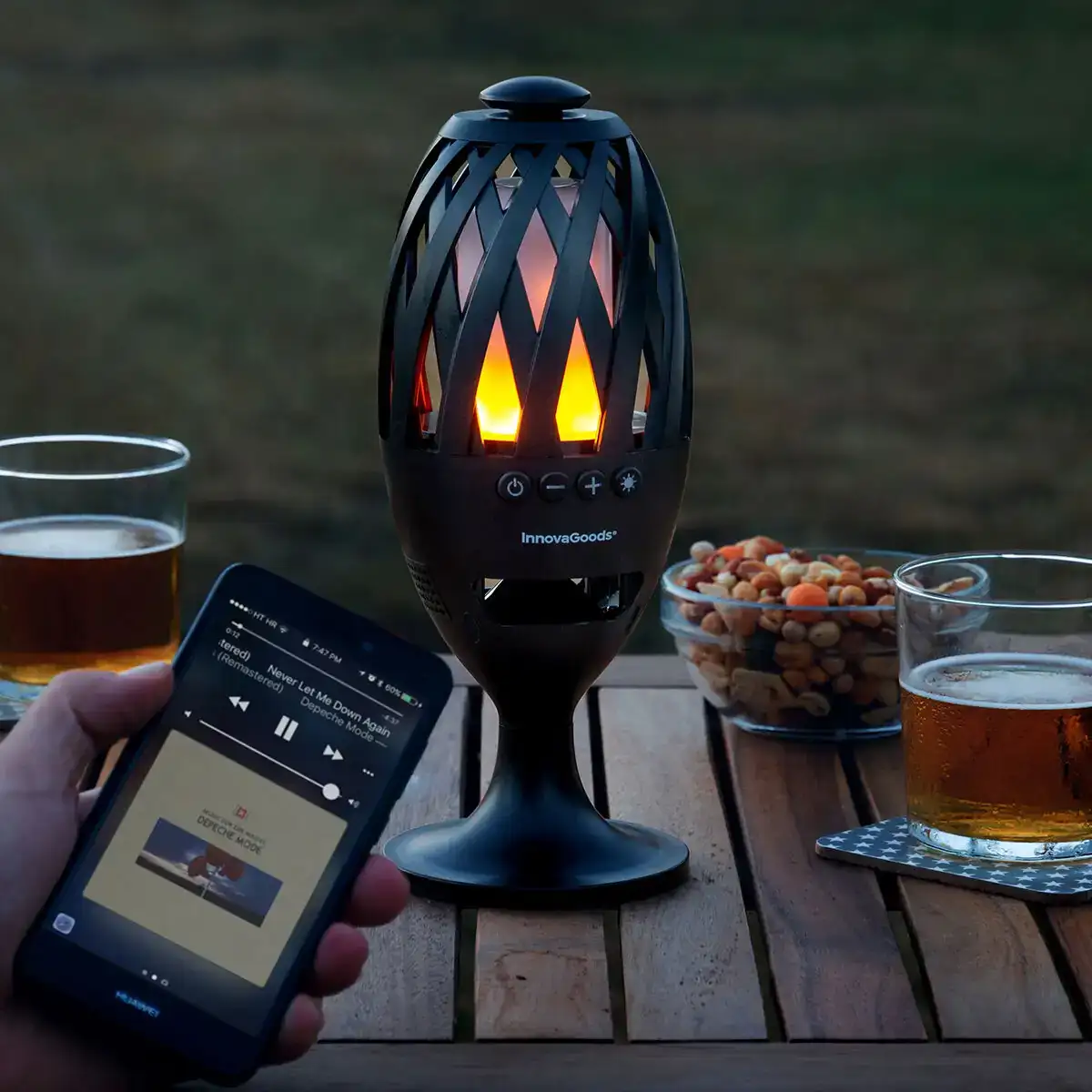 Torche led avec haut parleur bluetooth firesound innovagoods 3 w 5 v 1 unites reconditionne a _5864. DIAYTAR COTE D'IVOIRE - Là où Chaque Produit a son Histoire. Découvrez notre gamme de produits, chacun portant en lui le récit de l'artisanat et de la passion, pour vous offrir une expérience de shopping authentique.
