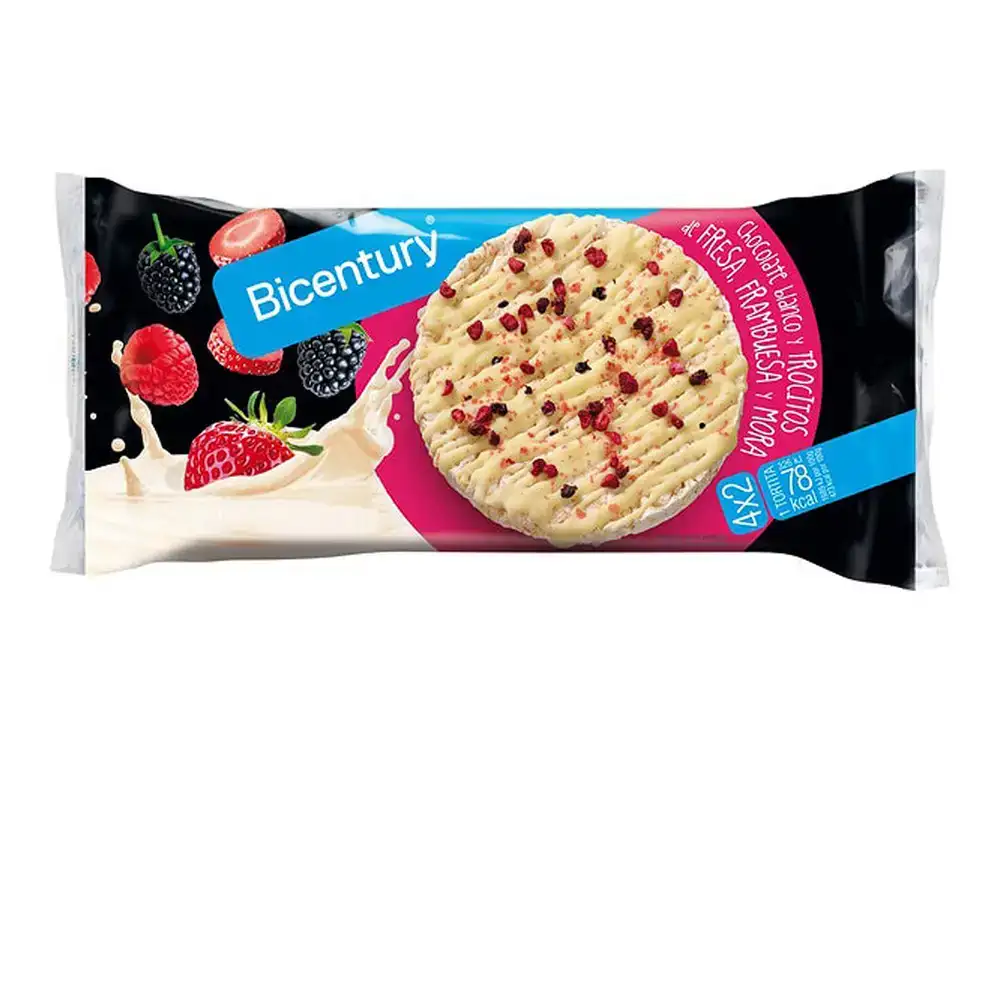 Tourteaux de riz bicentury chocolat blanc fruits rouges 8 uds _9622. Bienvenue chez DIAYTAR COTE D'IVOIRE - Où Chaque Objet a sa Propre Histoire. Découvrez notre sélection soigneusement choisie et choisissez des produits qui racontent le patrimoine sénégalais.