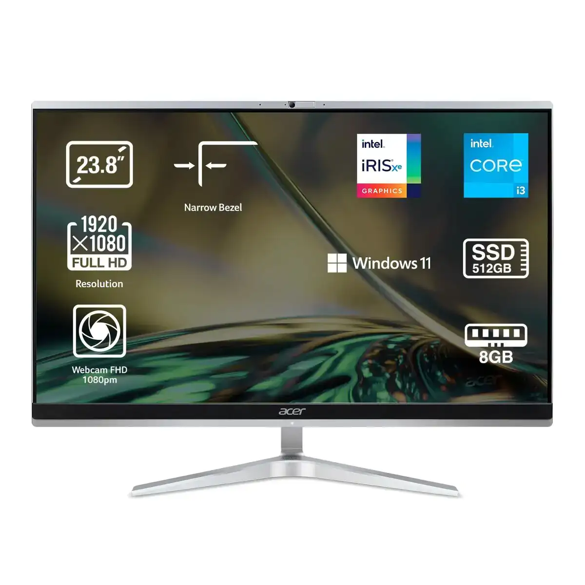 Tout en un acer aspire c24 1650 23 8 intel core i5 1135g7 8 gb ram 256 gb ssd_6312. DIAYTAR COTE D'IVOIRE - Votre Destination de Shopping Authentique au Côte d'Ivoire. Plongez dans notre boutique en ligne pour découvrir des produits qui célèbrent la riche culture et l'artisanat du pays.