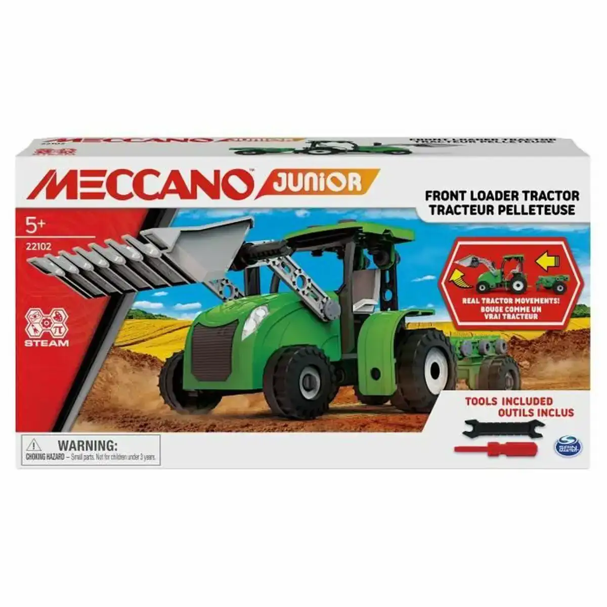 Tracteur avec pelle meccano stem 110 pieces_9216. DIAYTAR COTE D'IVOIRE - Où Chaque Achat Raconte une Histoire. Parcourez notre boutique en ligne pour trouver des articles qui évoquent le savoir-faire et la tradition du Côte d'Ivoire.