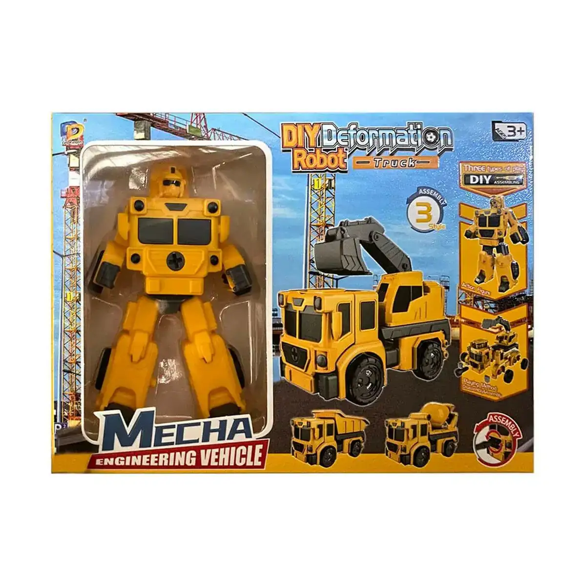 Transformers jaune robot vehicule 22 x 16 cm_7274. Bienvenue sur DIAYTAR COTE D'IVOIRE - Où Chaque Produit a son Histoire. Découvrez notre sélection unique et choisissez des articles qui racontent la richesse culturelle et artistique du Côte d'Ivoire.