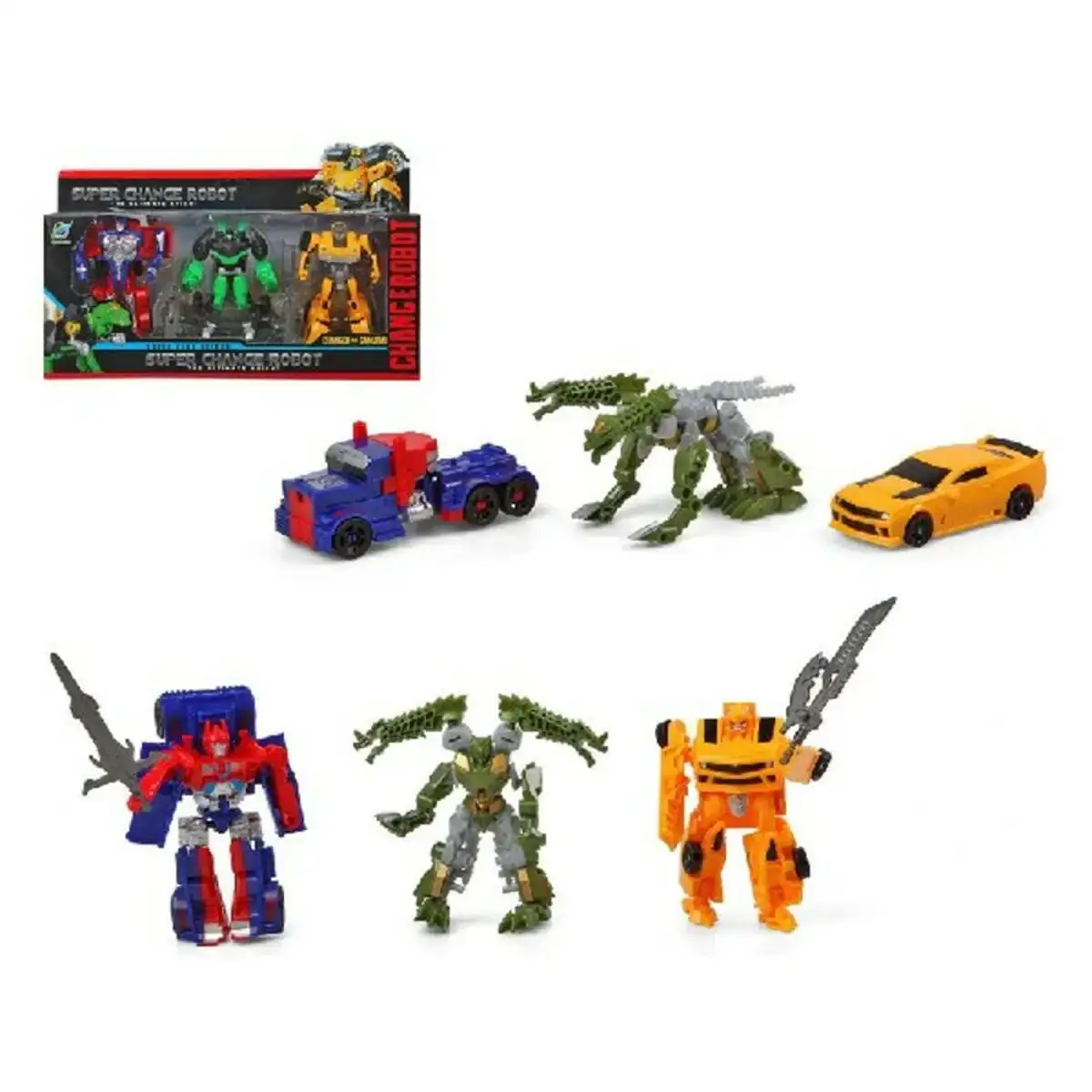 Transformers super change 35 x 22 5 cm _5088. Bienvenue chez DIAYTAR COTE D'IVOIRE - Où le Shopping Devient une Aventure. Découvrez notre collection diversifiée et explorez des produits qui reflètent la diversité du Côte d'Ivoire.
