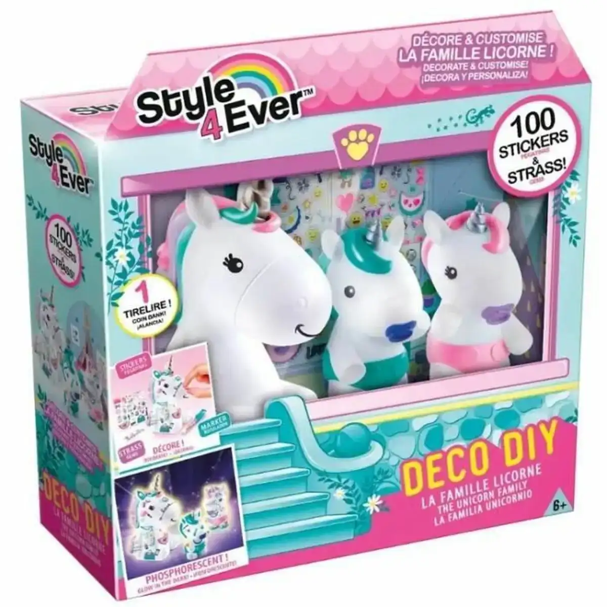 Travaux manuel canal toys the unicorn family lot d autocollants_9614. DIAYTAR COTE D'IVOIRE - Là où Chaque Achat Contribue à un Rêve. Naviguez à travers notre boutique en ligne et soutenez des artisans talentueux tout en acquérant des trésors.