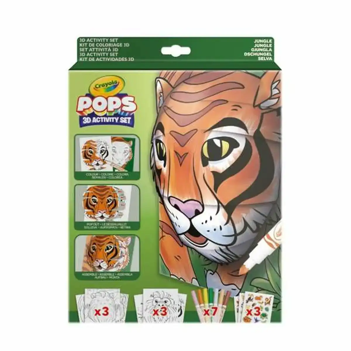 Travaux manuel crayola 3d color pops jungle_9311. DIAYTAR COTE D'IVOIRE - Où Choisir Devient une Découverte. Explorez notre boutique en ligne et trouvez des articles qui vous surprennent et vous ravissent à chaque clic.