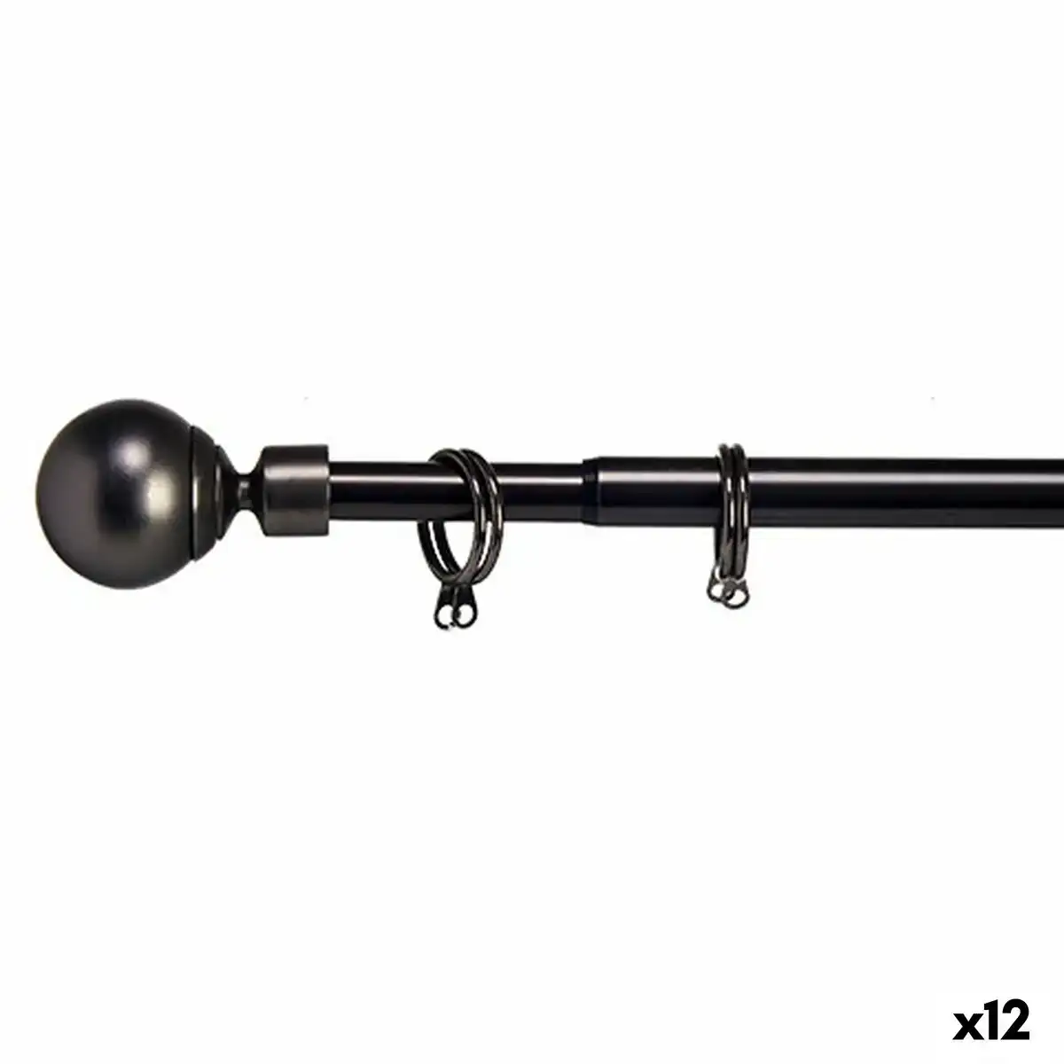Tringle a rideau extensible ballon noir fer 5 x 126 5 x 5 cm 12 unites _1980. DIAYTAR COTE D'IVOIRE - L'Art de Vivre le Shopping Inspiré. Parcourez notre catalogue et choisissez des produits qui reflètent votre passion pour la beauté et l'authenticité.
