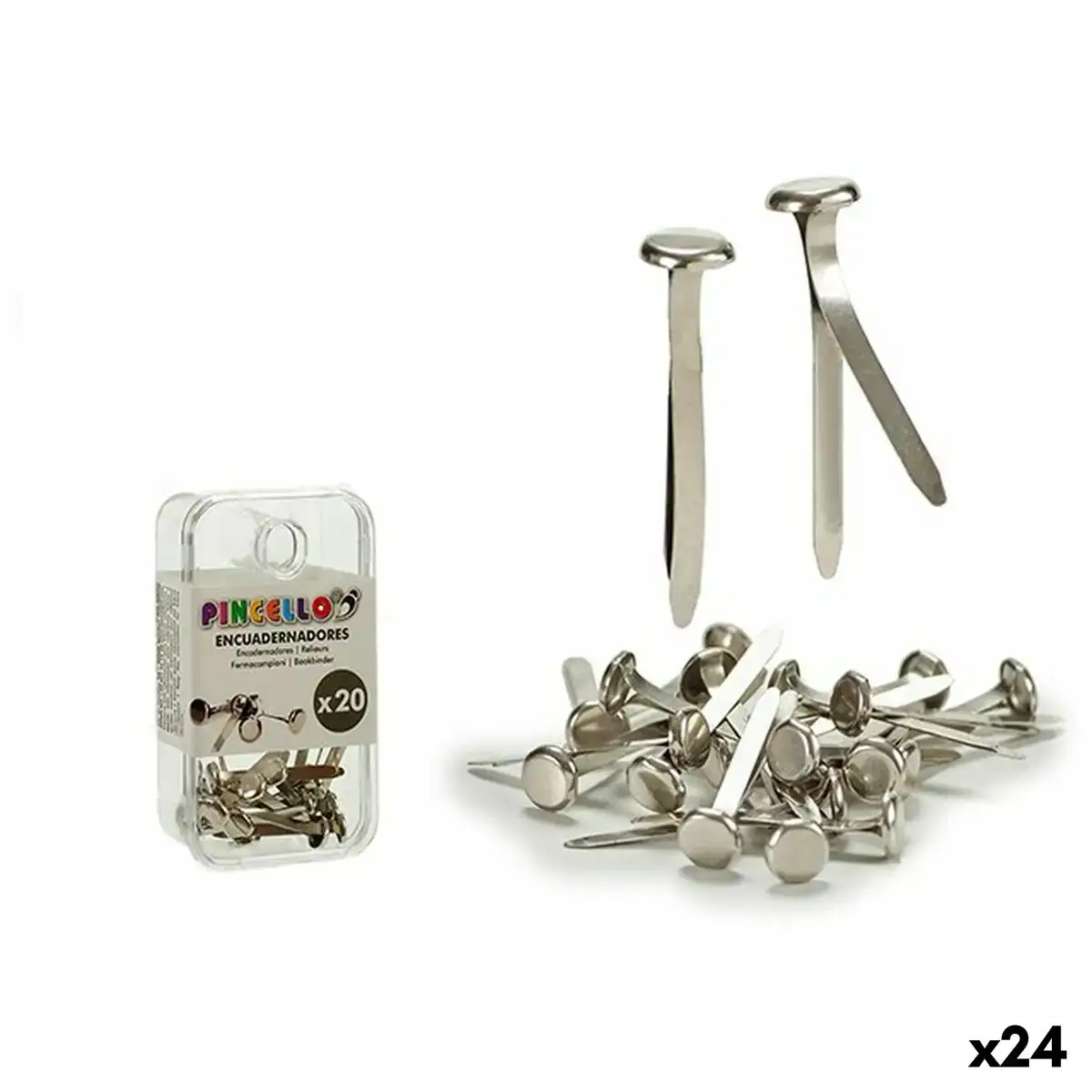 Trombones reliure metal argente 24 unites _7584. DIAYTAR COTE D'IVOIRE - Votre Destination de Shopping Authentique au Côte d'Ivoire. Plongez dans notre boutique en ligne pour découvrir des produits qui célèbrent la riche culture et l'artisanat du pays.