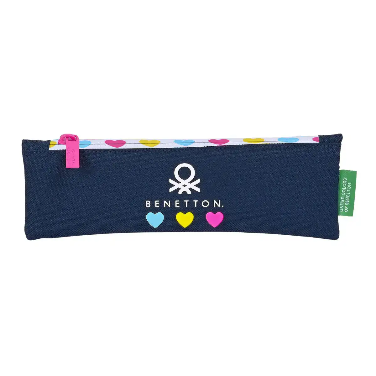 Trousse d ecolier benetton love blue marine 20 x 6 x 1 cm _1829. DIAYTAR COTE D'IVOIRE - Où Chaque Produit a son Histoire. Découvrez notre gamme de produits, chacun portant en lui le récit de l'artisanat et de la passion, pour vous offrir une expérience de shopping authentique.
