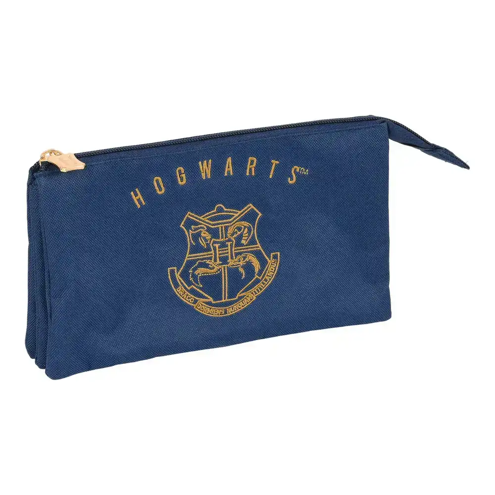 Trousse d ecolier harry potter magical marron blue marine 22 x 12 x 3 cm _2180. DIAYTAR COTE D'IVOIRE - Où Chaque Produit a son Histoire. Découvrez notre gamme de produits, chacun portant en lui le récit de l'artisanat et de la passion, pour vous offrir une expérience de shopping authentique.