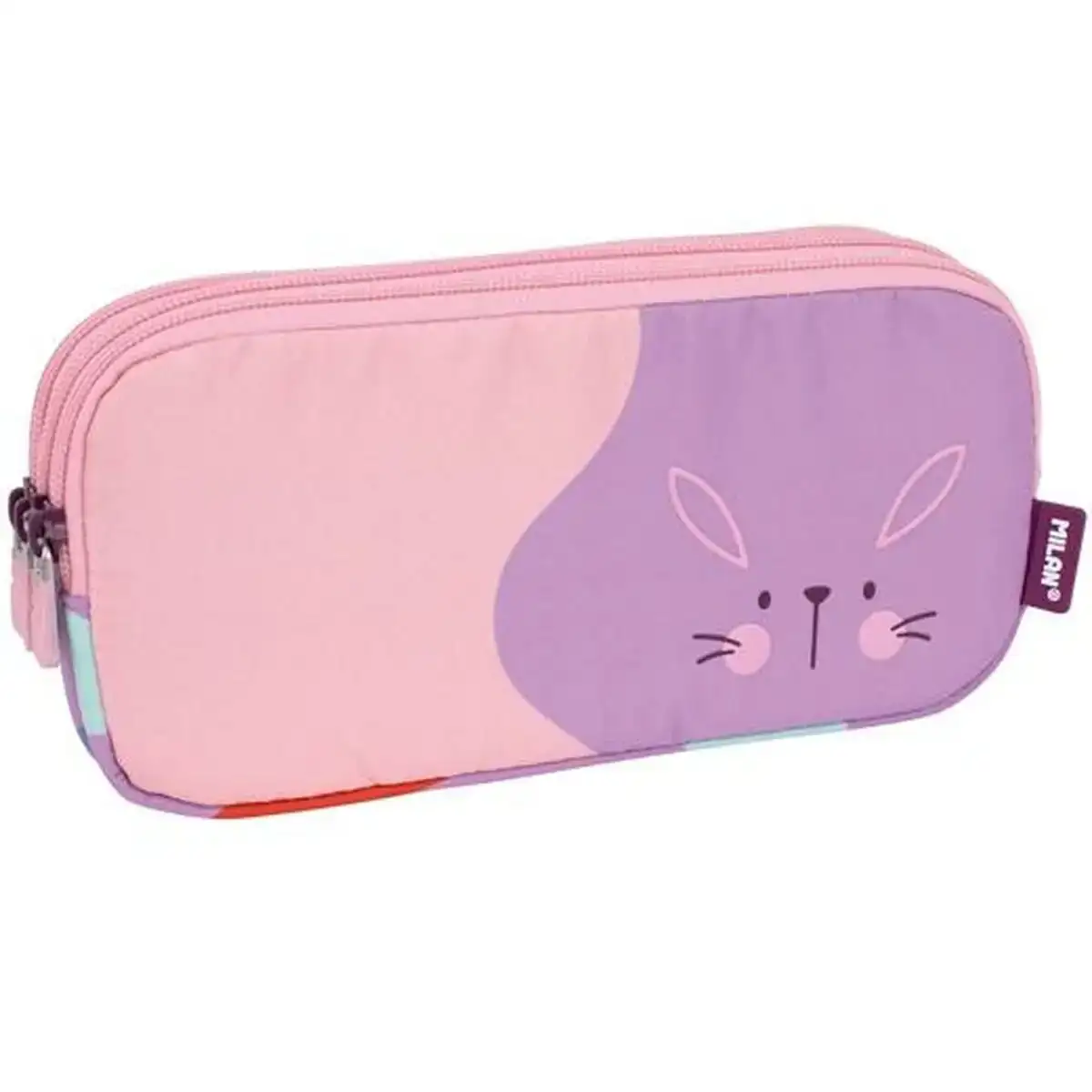 Trousse d ecolier milan animals violet 20 x 11 x 6 5 cm_1299. DIAYTAR COTE D'IVOIRE - L'Univers de l'Élégance Accessible. Plongez dans notre catalogue et choisissez des produits qui allient sophistication et accessibilité pour un shopping exquis.