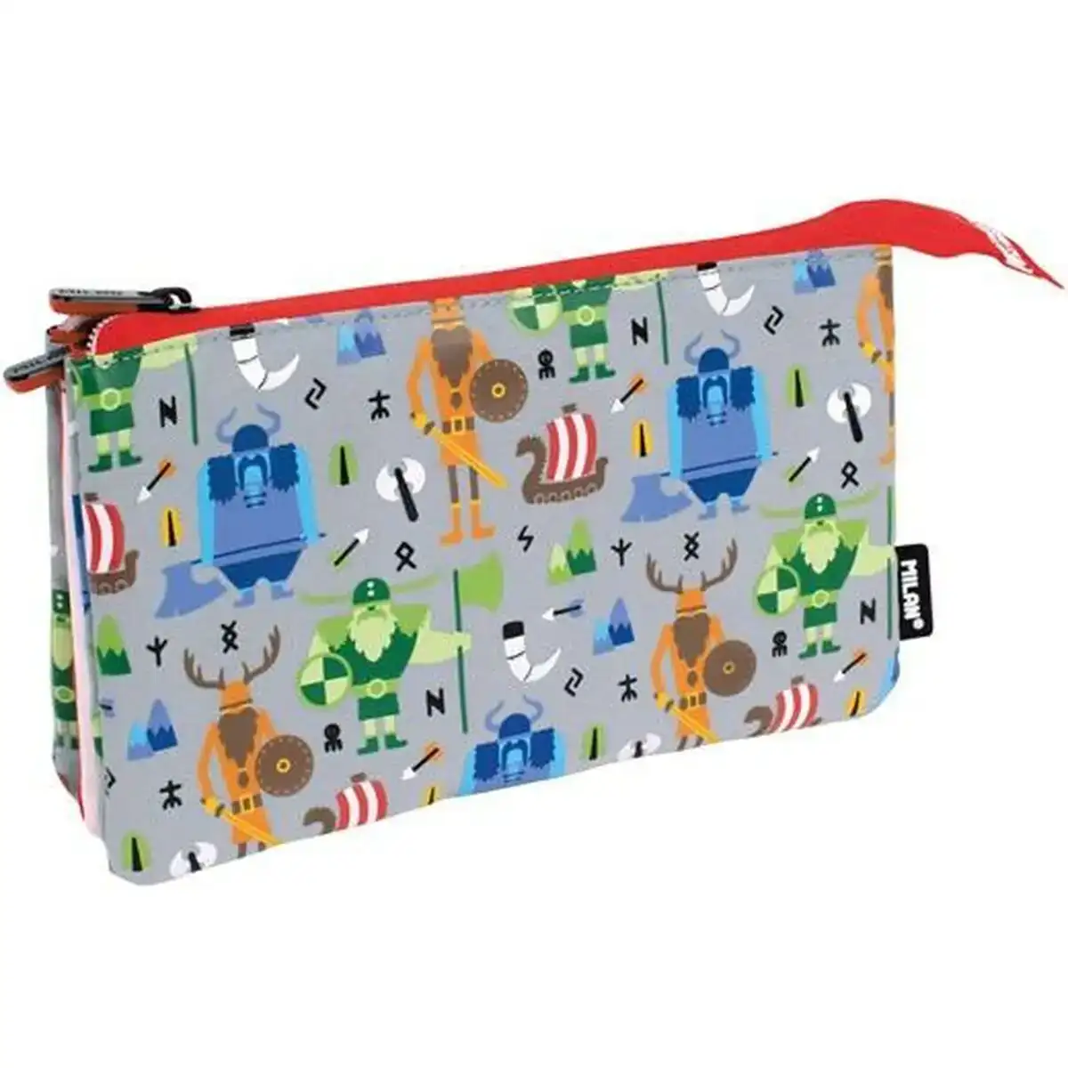 Trousse d ecolier milan vikings 22 x 12 x 4 cm_9908. DIAYTAR COTE D'IVOIRE - Là où l'Élégance Devient un Mode de Vie. Naviguez à travers notre gamme et choisissez des produits qui apportent une touche raffinée à votre quotidien.