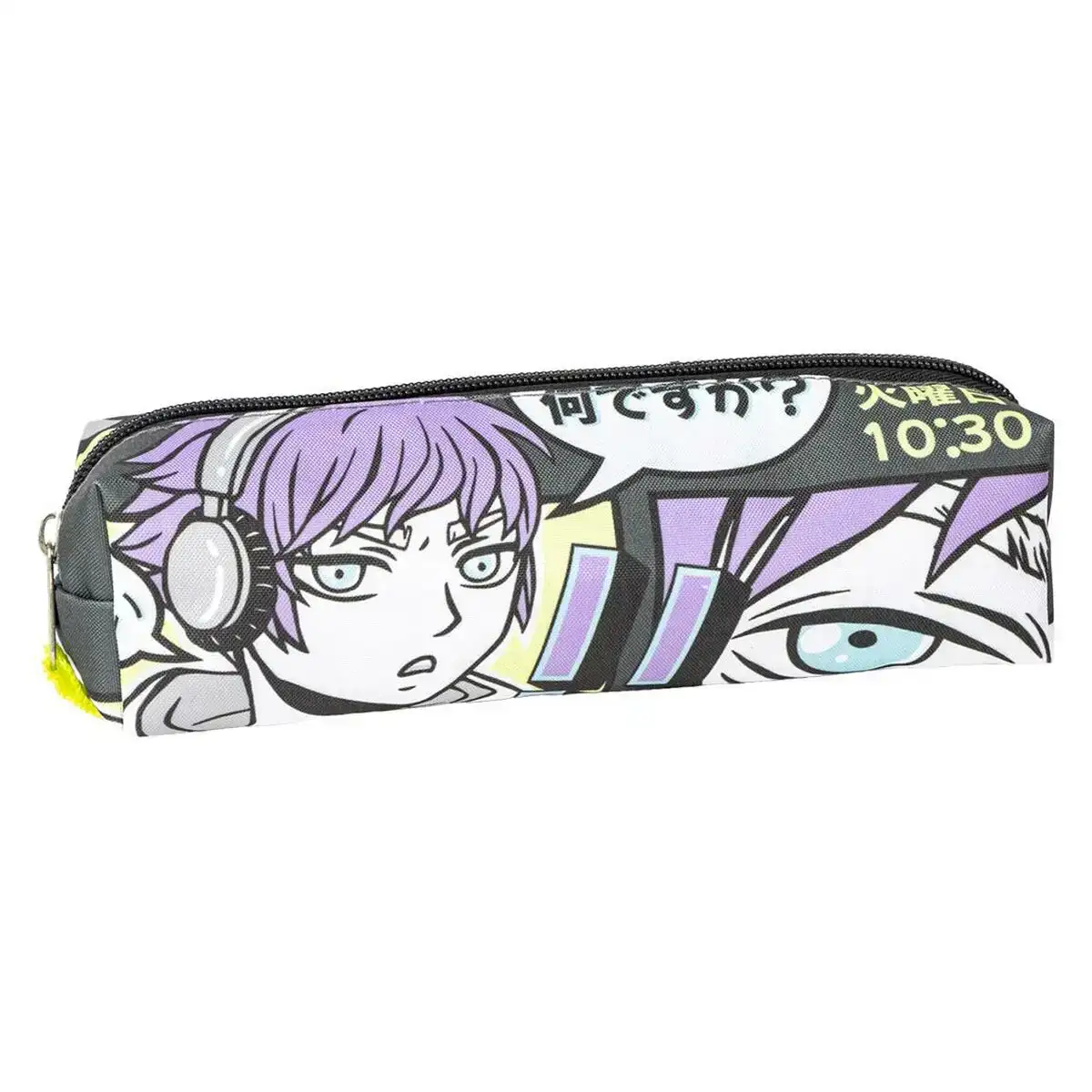Trousse d ecolier otaku 20 x 5 x 5 cm gris clair_8724. DIAYTAR COTE D'IVOIRE - Où Choisir Rime avec Qualité. Découvrez notre sélection soigneusement conçue et choisissez des articles qui incarnent l'excellence et l'innovation.