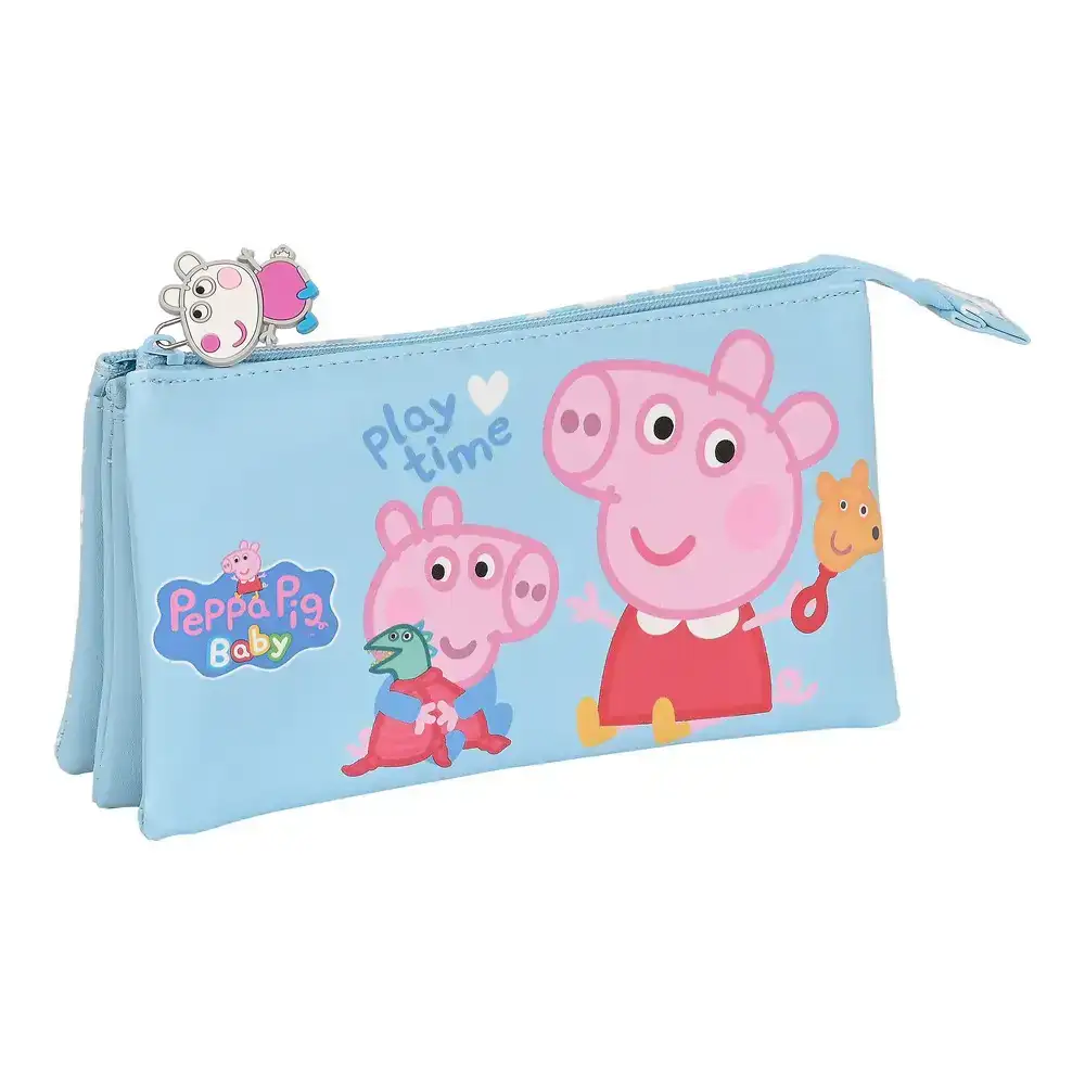 Trousse d ecolier peppa pig baby bleu clair 22 x 12 x 3 cm _8033. DIAYTAR COTE D'IVOIRE - Où Choisir est une Célébration. Découvrez notre sélection de produits qui représentent la diversité et la joie du Côte d'Ivoire, à chaque étape de votre vie.