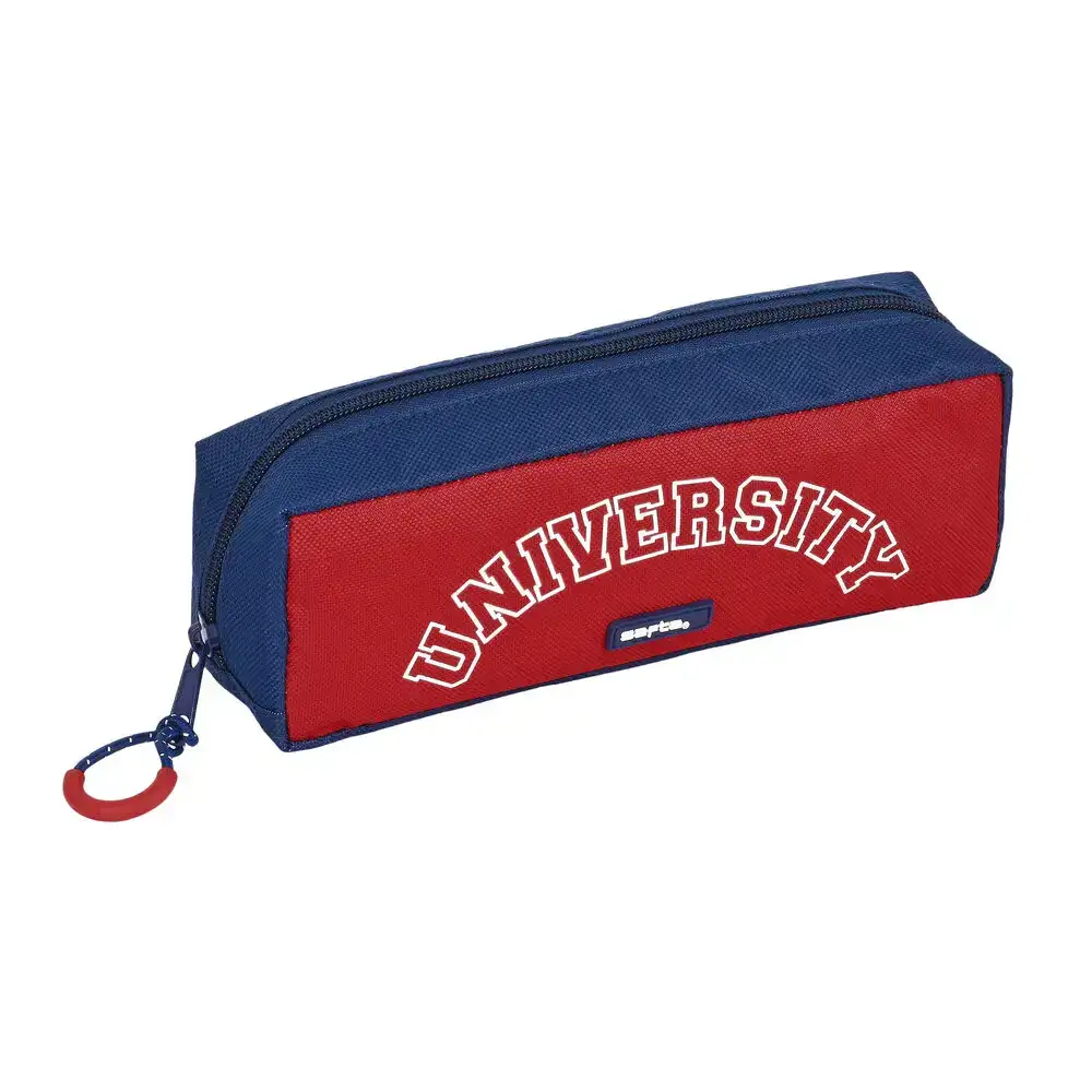 Trousse d ecolier safta university rouge blue marine 21 x 8 x 8 cm _5268. DIAYTAR COTE D'IVOIRE - L'Art de Choisir, l'Art de Vivre. Parcourez notre boutique en ligne et choisissez parmi des produits de qualité qui ajoutent de l'élégance à votre quotidien.
