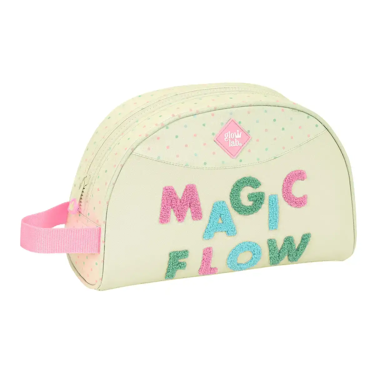 Trousse de toilette glow lab magic flow beige 28 x 18 x 10 cm _2177. DIAYTAR COTE D'IVOIRE - L'Univers du Choix et de l'Authenticité. Explorez notre catalogue et découvrez des articles qui incarnent le patrimoine du Côte d'Ivoire et la modernité du monde.