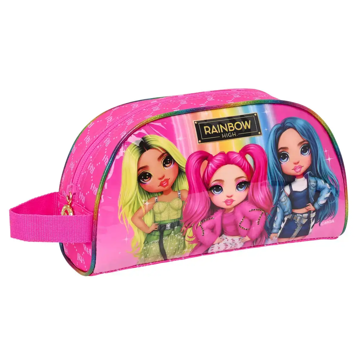Trousse de toilette rainbow high fuchsia 26 x 16 x 9 cm _1423. Entrez dans l'Univers de DIAYTAR COTE D'IVOIRE - Où le Choix Rencontre l'Authenticité. Explorez nos rayons virtuels et trouvez des produits qui incarnent la richesse de notre culture.