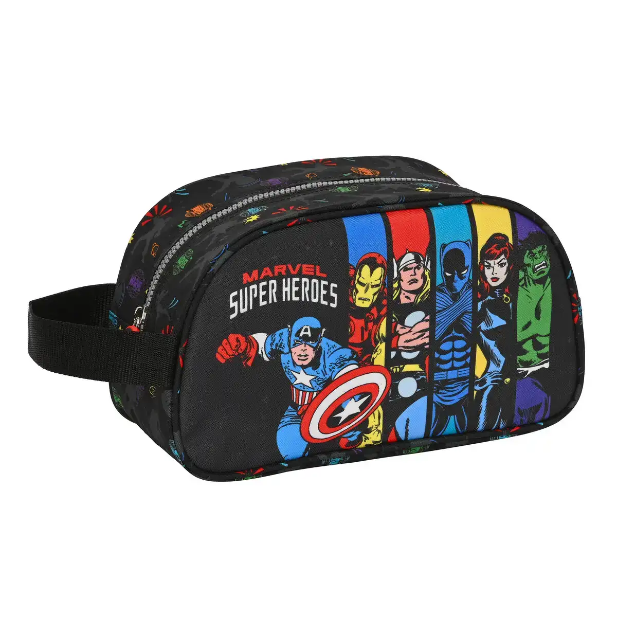 Trousse de toilette the avengers super heroes noir 26 x 15 x 12 cm _7386. Bienvenue sur DIAYTAR COTE D'IVOIRE - Où Chaque Produit a son Charme. Explorez notre sélection minutieuse et trouvez des articles qui vous séduisent et vous inspirent.