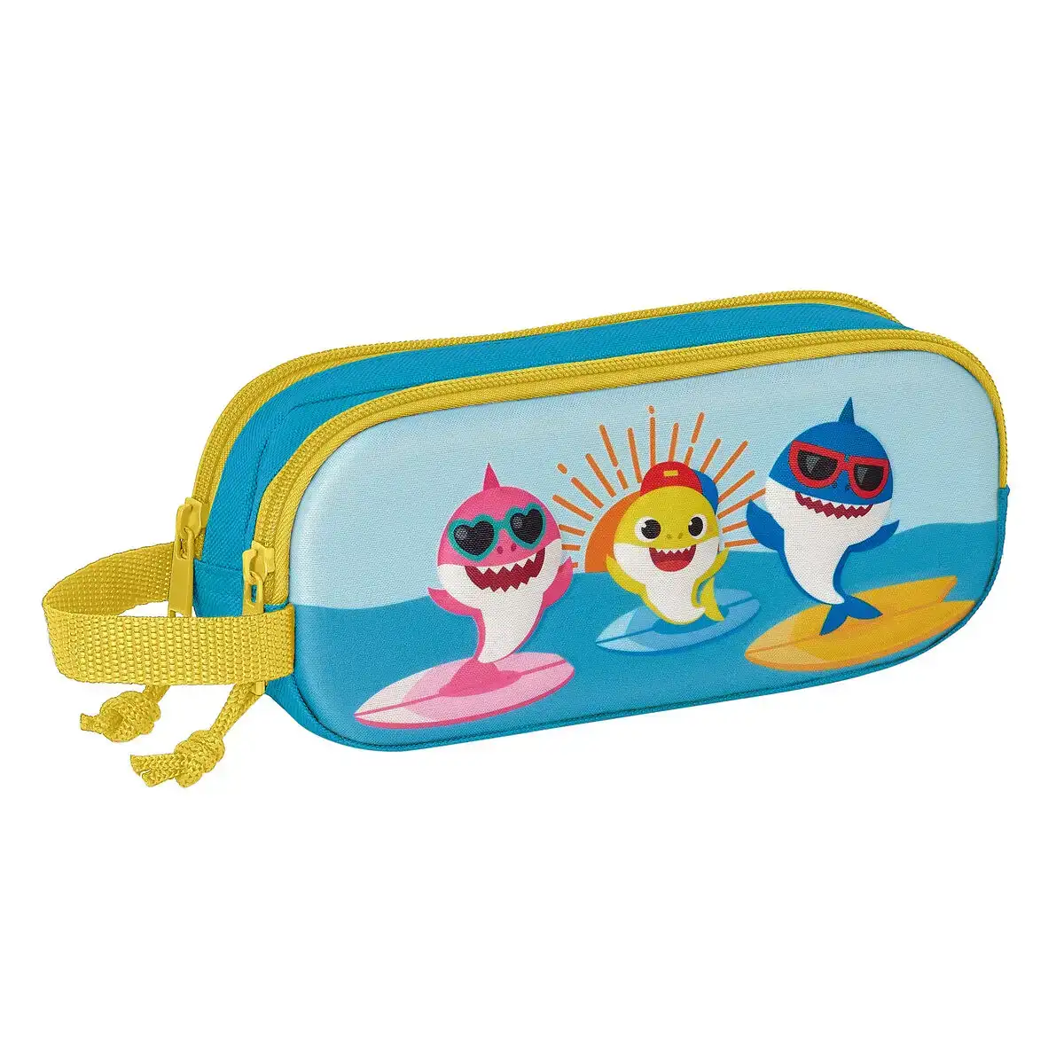 Trousse fourre tout double baby shark 3d bleu 21 x 8 x 6 cm_8181. DIAYTAR COTE D'IVOIRE - Où Choisir Rime avec Qualité. Découvrez notre sélection soigneusement conçue et choisissez des articles qui incarnent l'excellence et l'innovation.