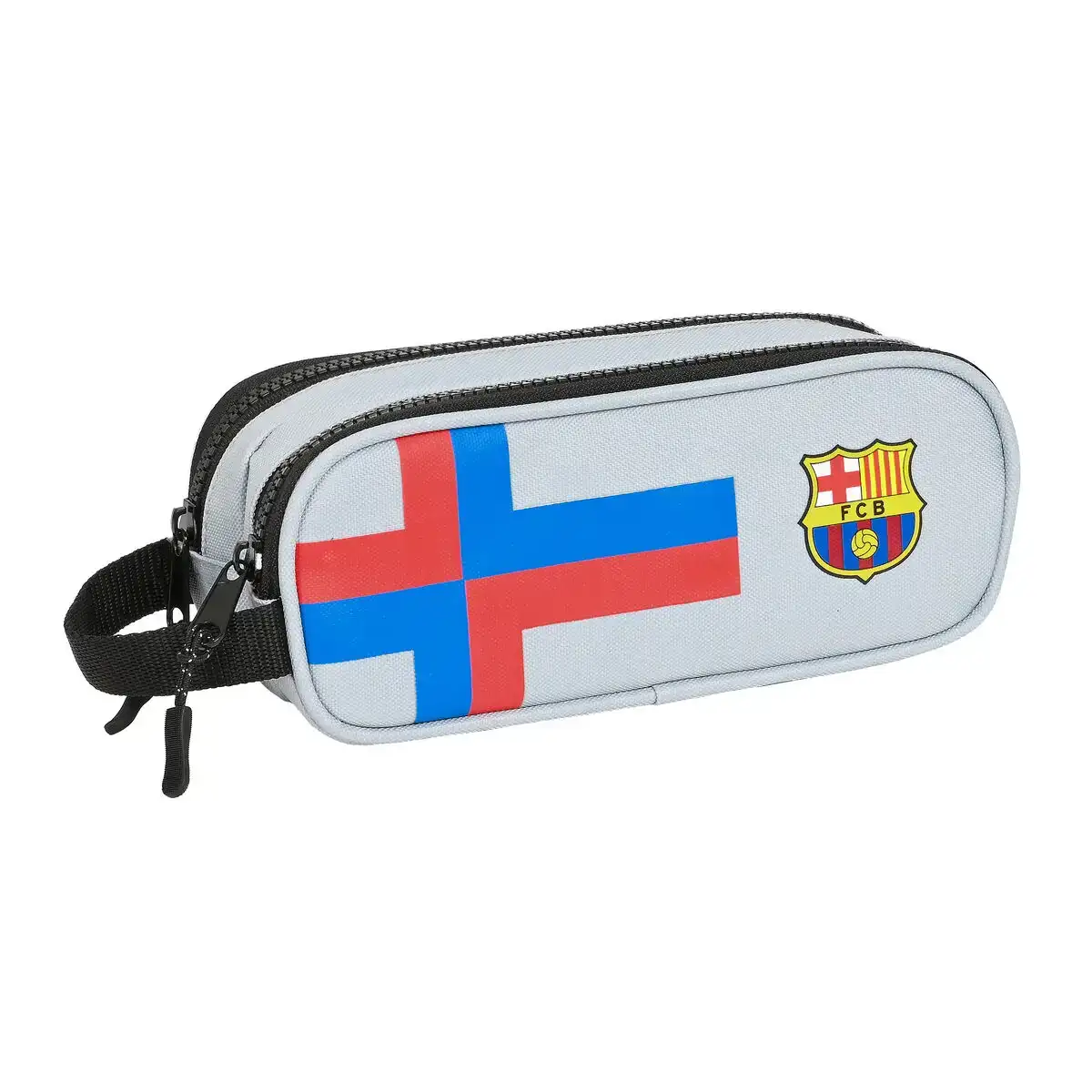 Trousse fourre tout double f c barcelona gris 21 x 8 x 6 cm _4362. DIAYTAR COTE D'IVOIRE - L'Art de Vivre le Shopping Authentique. Découvrez notre boutique en ligne et trouvez des produits qui célèbrent la culture et l'héritage du Côte d'Ivoire.