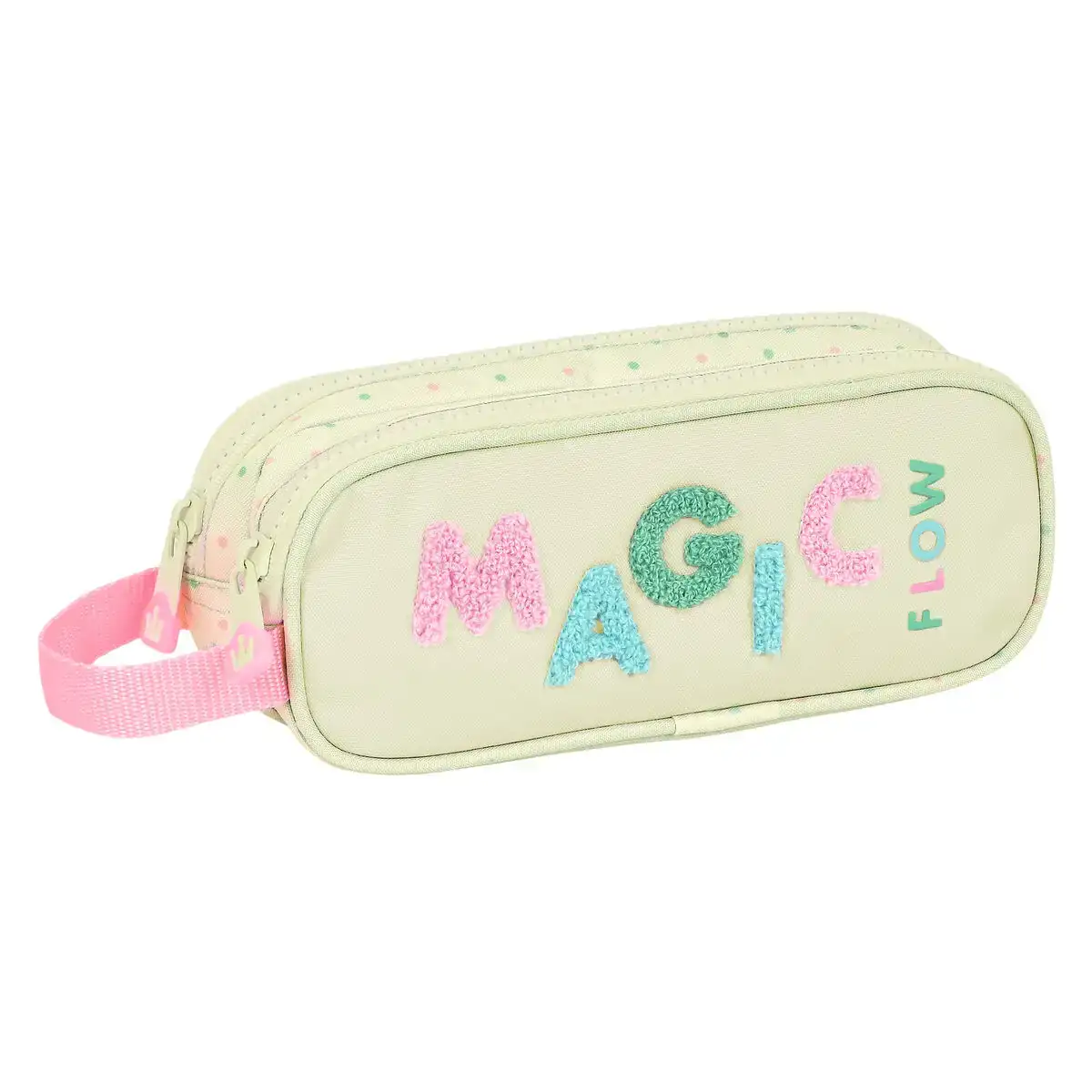 Trousse fourre tout double glow lab magic flow beige 21 x 8 x 6 cm _5801. DIAYTAR COTE D'IVOIRE - Où Choisir Devient un Plaisir. Découvrez notre boutique en ligne et choisissez parmi une variété de produits qui satisferont tous vos besoins.