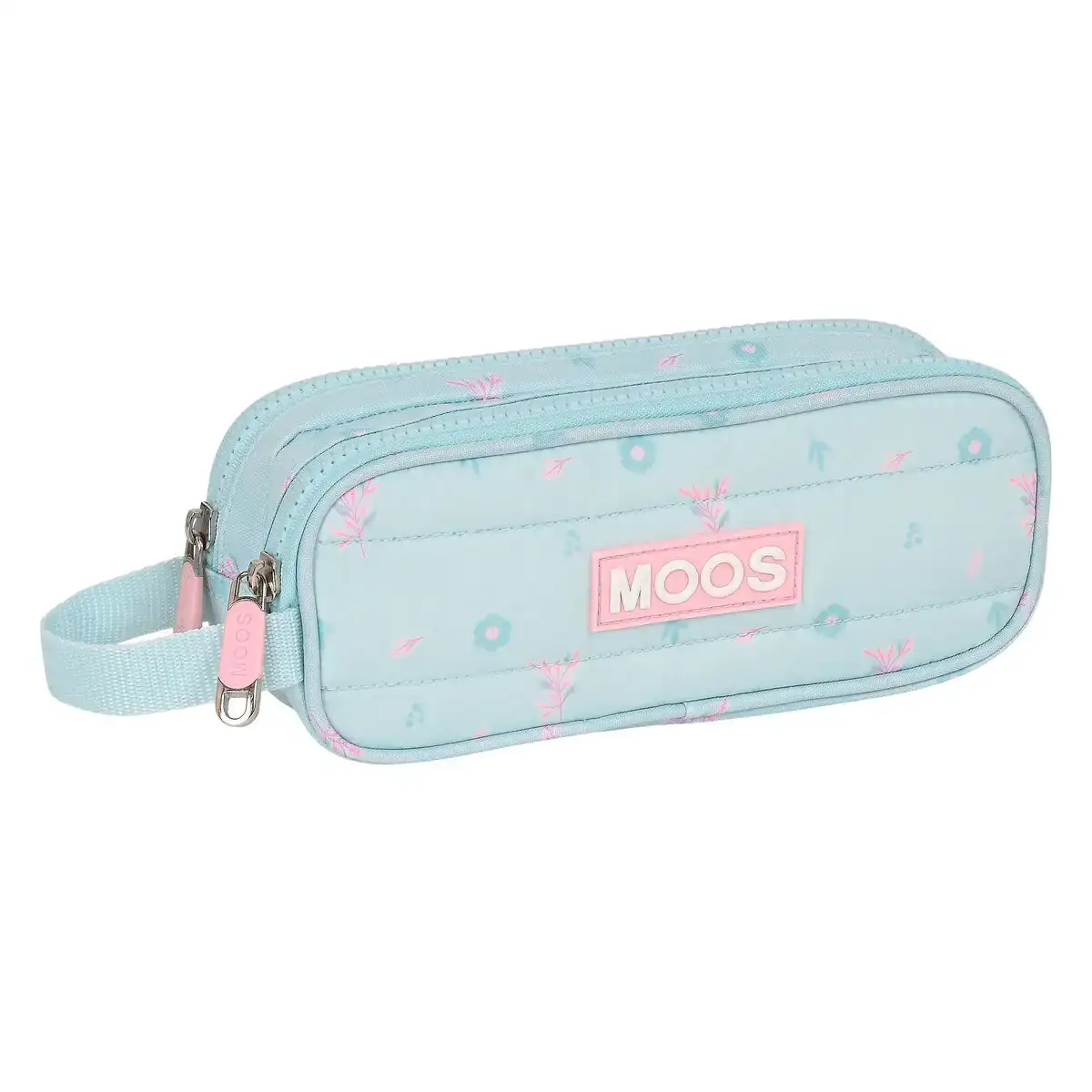 Trousse fourre tout double moos garden turquoise 21 x 8 x 6 cm_8632. Bienvenue sur DIAYTAR COTE D'IVOIRE - Où Chaque Produit a son Histoire. Découvrez notre sélection unique et choisissez des articles qui racontent la richesse culturelle et artistique du Côte d'Ivoire.