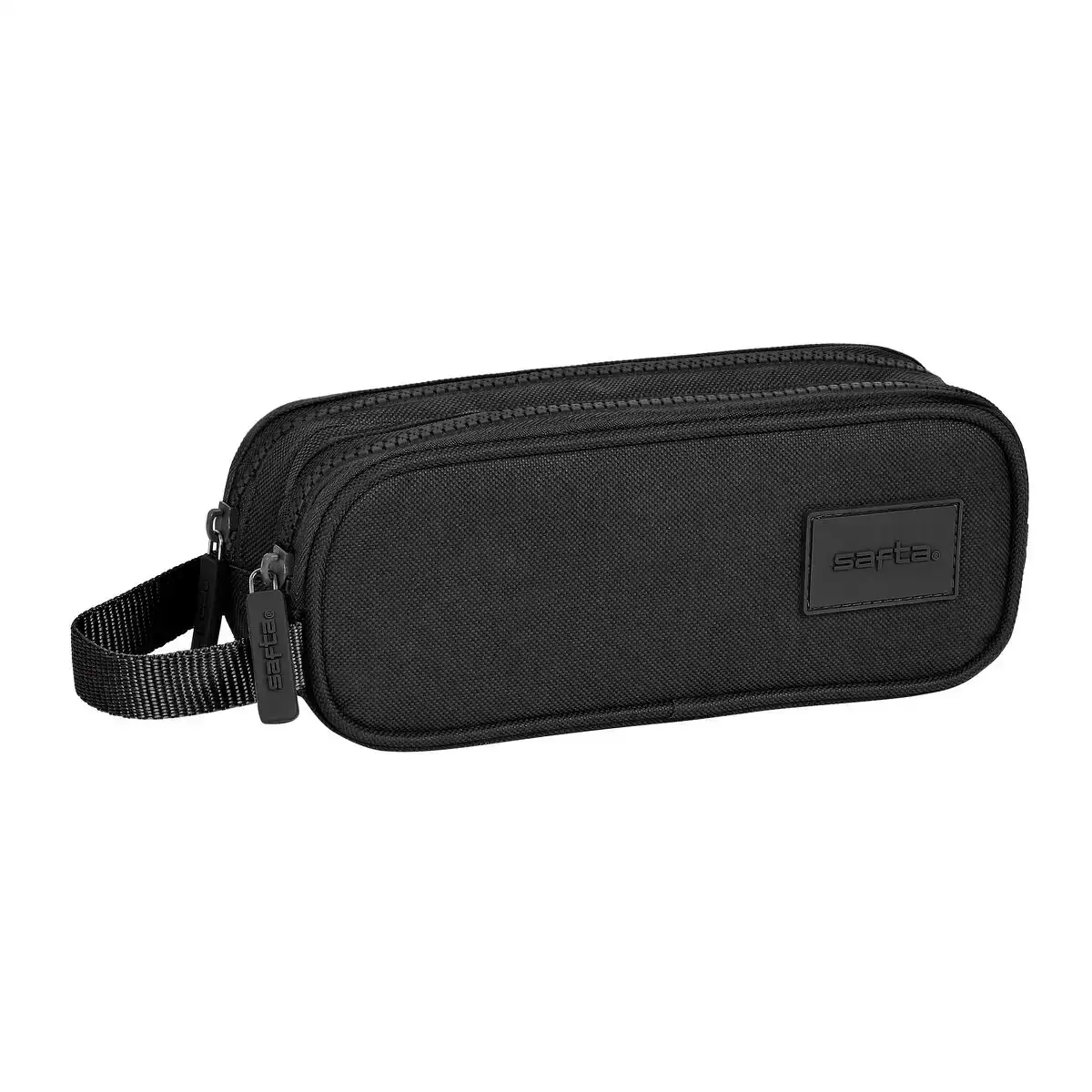 Trousse fourre tout double safta noir 21 x 8 x 6 cm_4583. DIAYTAR COTE D'IVOIRE - Votre Destination pour un Shopping Inoubliable. Naviguez à travers notre catalogue et choisissez des produits qui vous marquent par leur originalité.