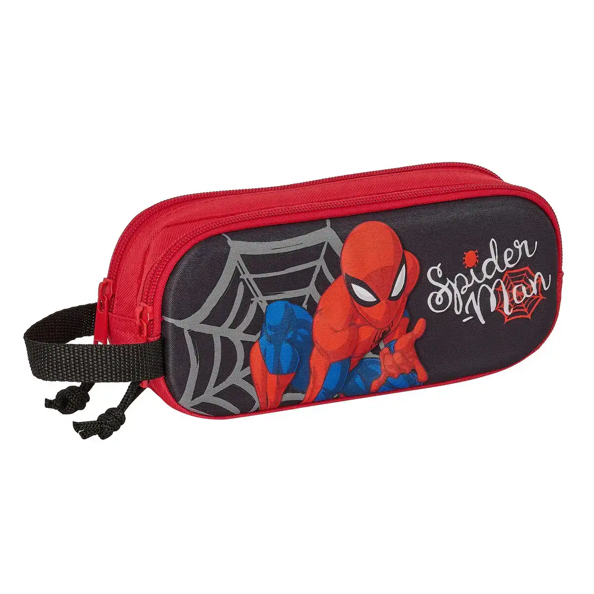 Trousse fourre tout double spiderman 3d rouge noir 21 x 8 x 6 cm_9321. DIAYTAR COTE D'IVOIRE - Votre Source d'Inspiration Shopping. Parcourez nos rayons et trouvez des articles qui vous inspirent, que ce soit pour votre style, votre maison ou votre vie quotidienne.