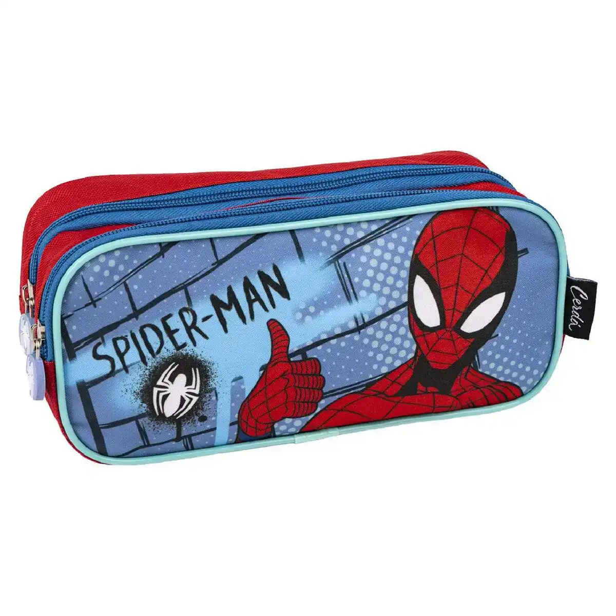 Trousse fourre tout double spiderman rouge bleu 22 5 x 8 x 10 cm_8715. DIAYTAR COTE D'IVOIRE - L'Art de Choisir, l'Art de S'émerveiller. Explorez notre gamme de produits et laissez-vous émerveiller par des créations authentiques et des designs modernes.