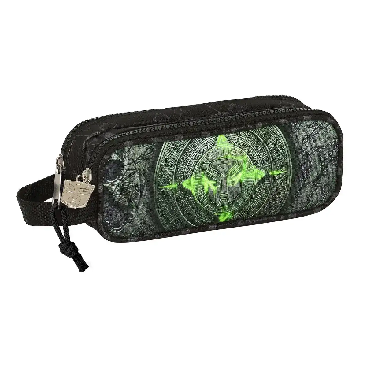 Trousse fourre tout double transformers noir 21 x 8 x 6 cm_8506. DIAYTAR COTE D'IVOIRE - Où Choisir est un Acte d'Amour pour le Côte d'Ivoire. Explorez notre boutique en ligne et choisissez des articles qui célèbrent la culture et l'artisanat du pays.