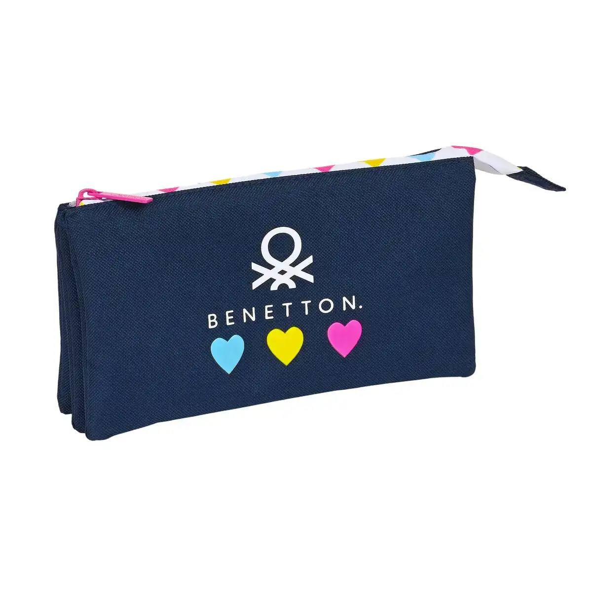 Trousse fourre tout triple benetton love 22 x 3 x 12 cm_5467. Bienvenue sur DIAYTAR COTE D'IVOIRE - Où l'Authenticité Rencontre le Confort. Plongez dans notre univers de produits qui allient tradition et commodité pour répondre à vos besoins.