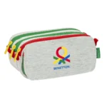 Trousse fourre tout triple benetton pop gris 21 5 x 10 x 8 cm _1606. DIAYTAR COTE D'IVOIRE - L'Univers de l'Élégance Accessible. Plongez dans notre catalogue et choisissez des produits qui allient sophistication et accessibilité pour un shopping exquis.