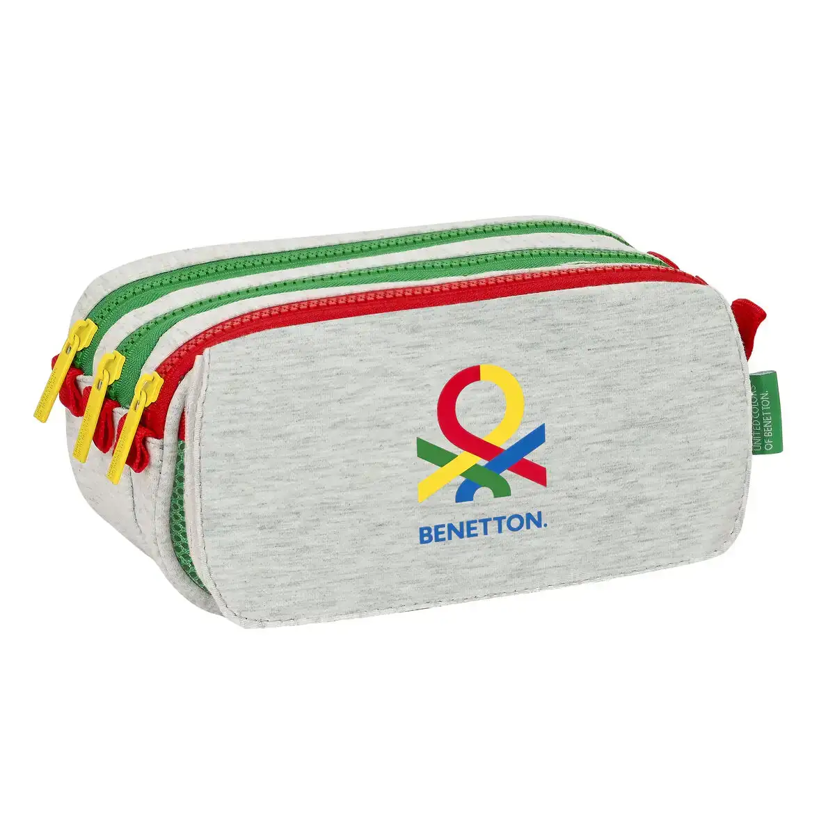 Trousse fourre tout triple benetton pop gris 21 5 x 10 x 8 cm _1606. DIAYTAR COTE D'IVOIRE - L'Univers de l'Élégance Accessible. Plongez dans notre catalogue et choisissez des produits qui allient sophistication et accessibilité pour un shopping exquis.